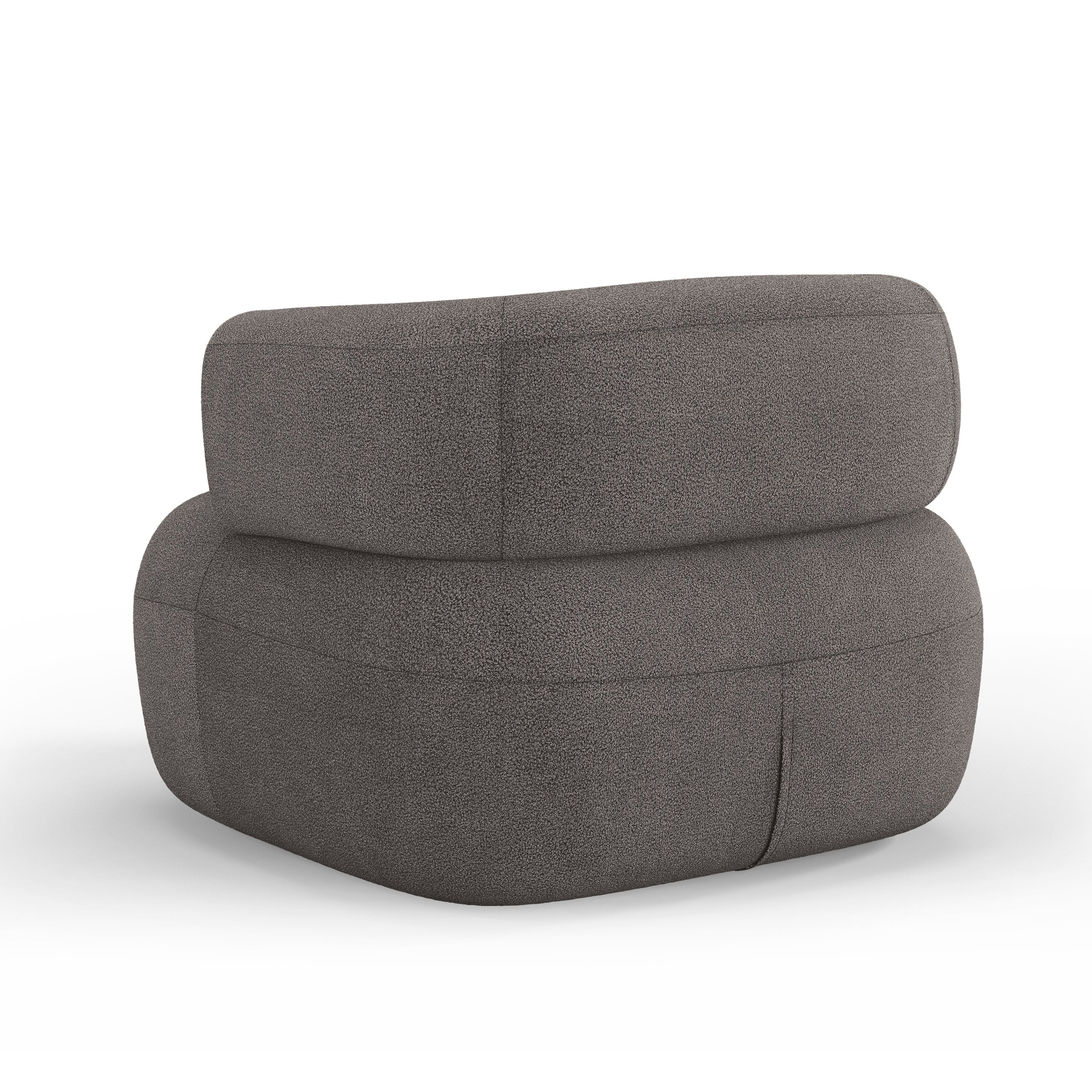 JENNY Armchair Gray Boucle