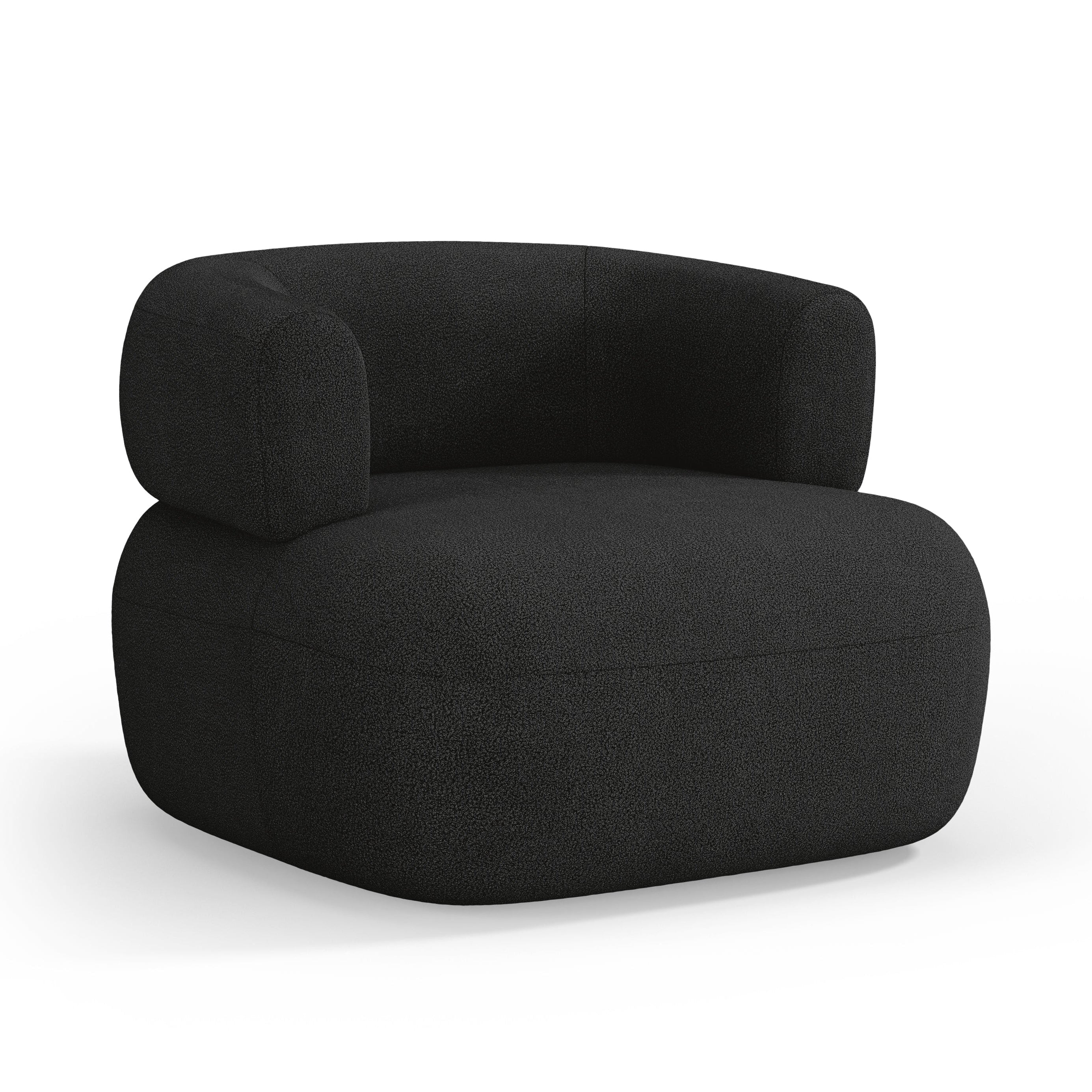 JENNY Armchair Black Boucle