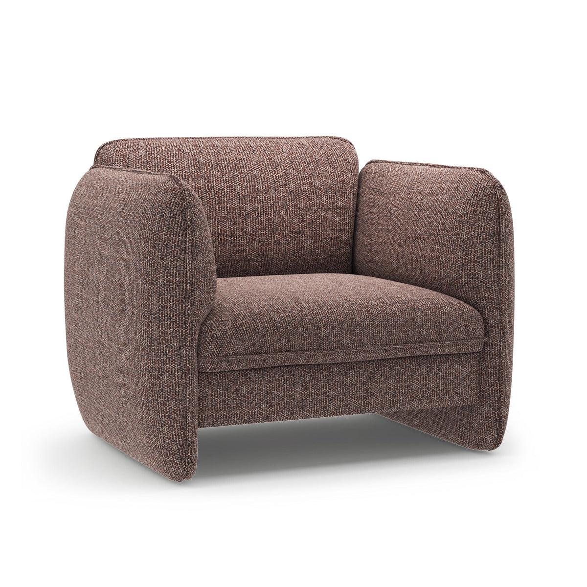 GEORGIA Armchair Brown Chenille