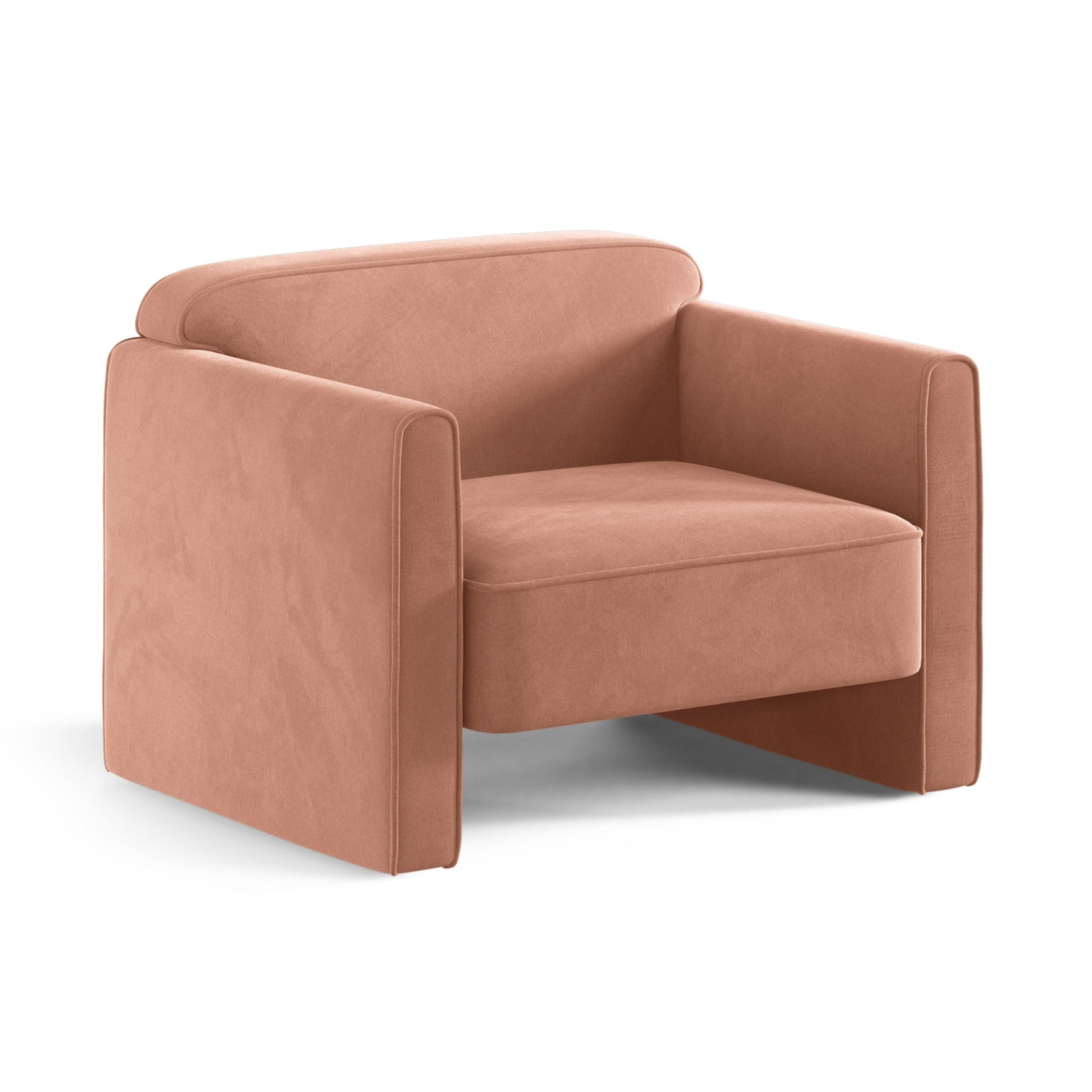 Velvet Armchair ABBY Pink