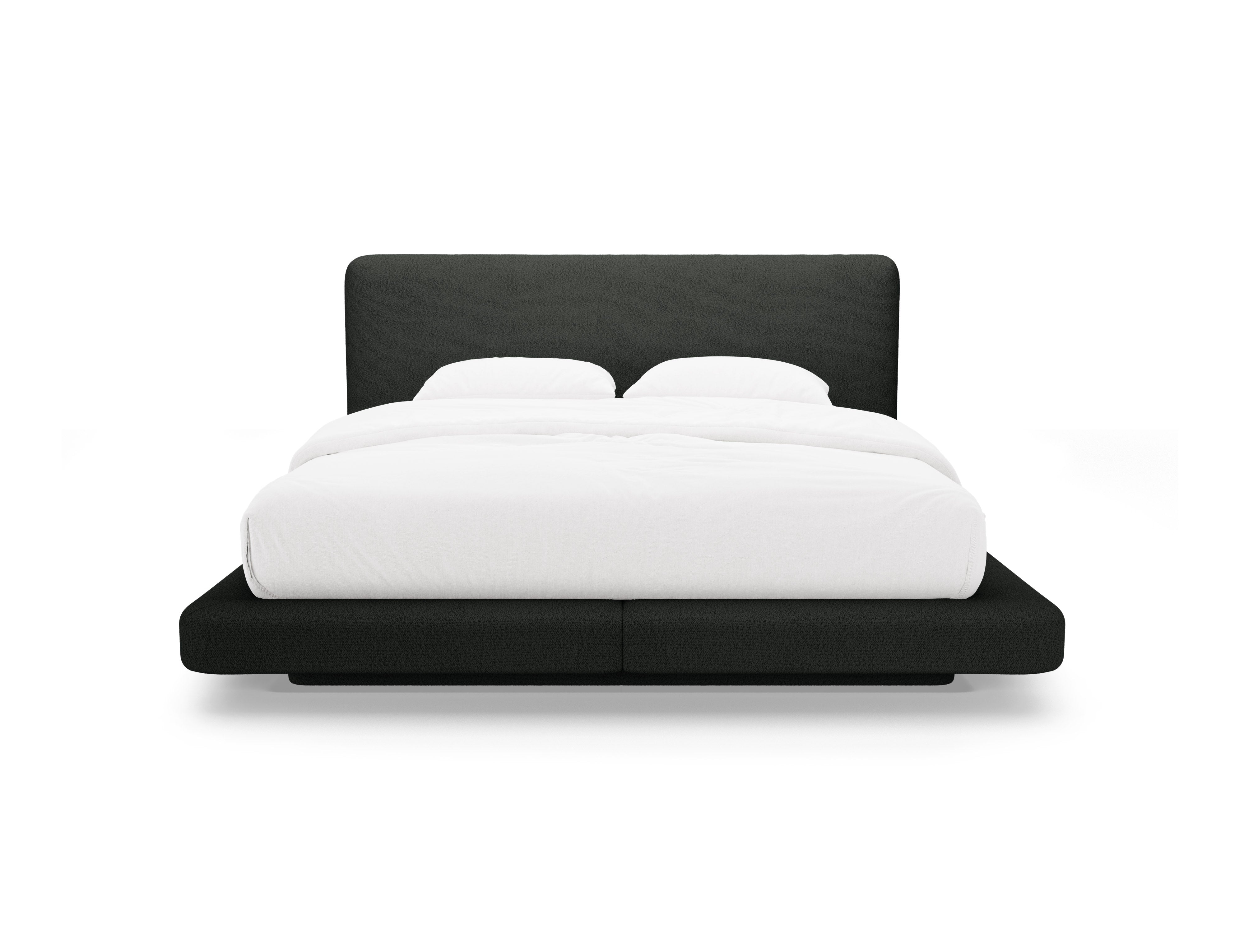 LINEA Bed black boucle
