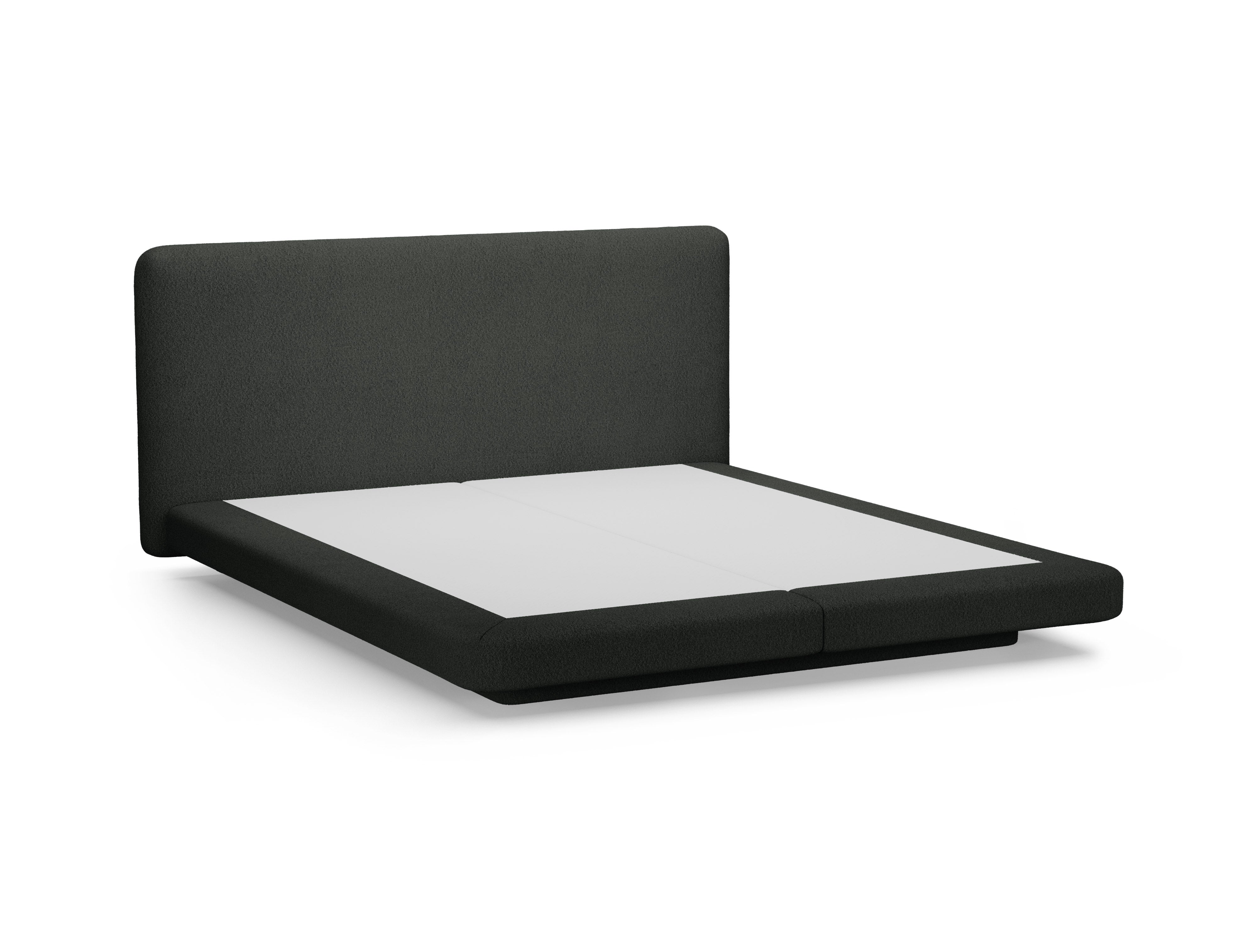 LINEA Bed black boucle