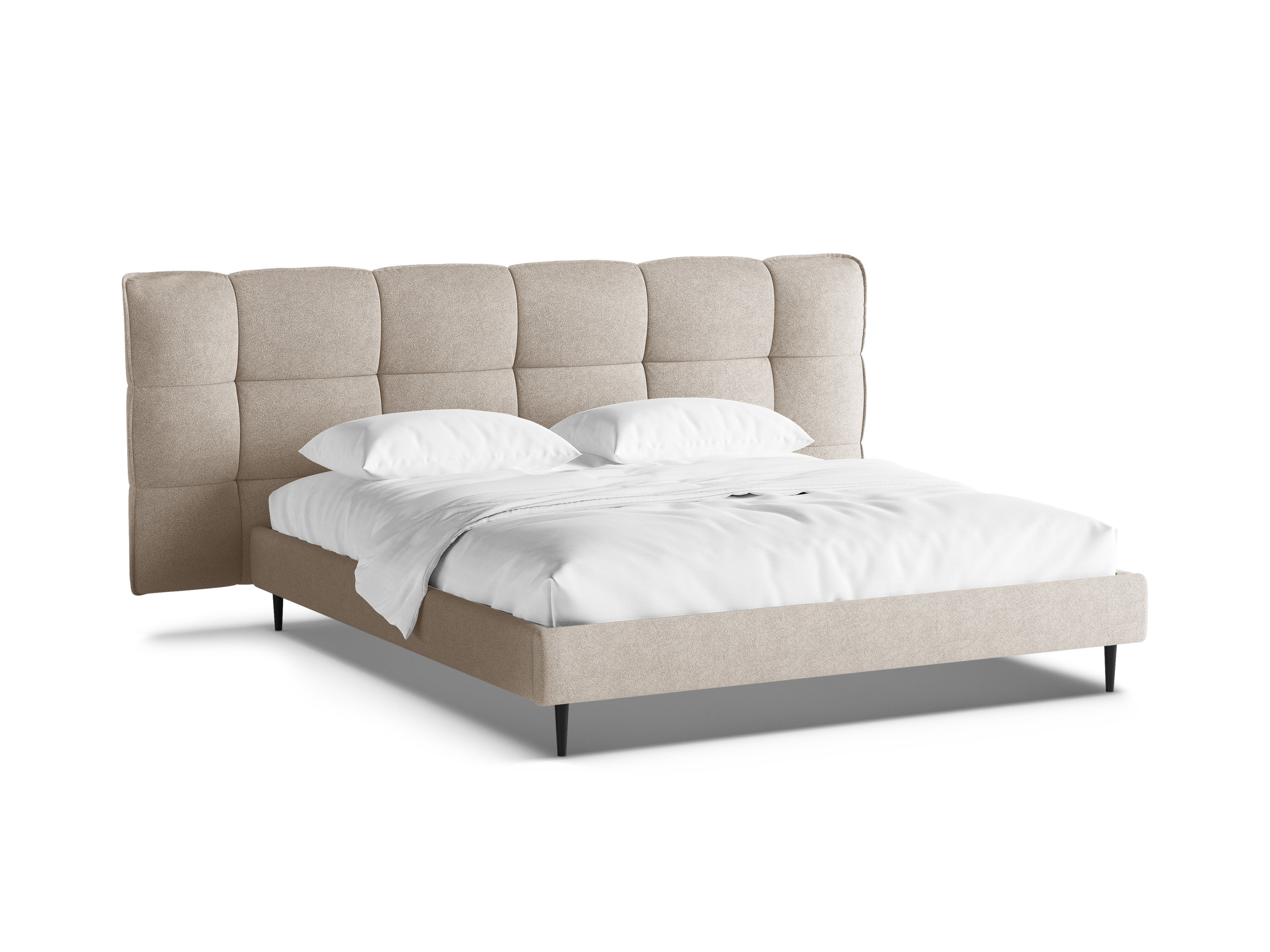 ERIC bed dark beige boucle