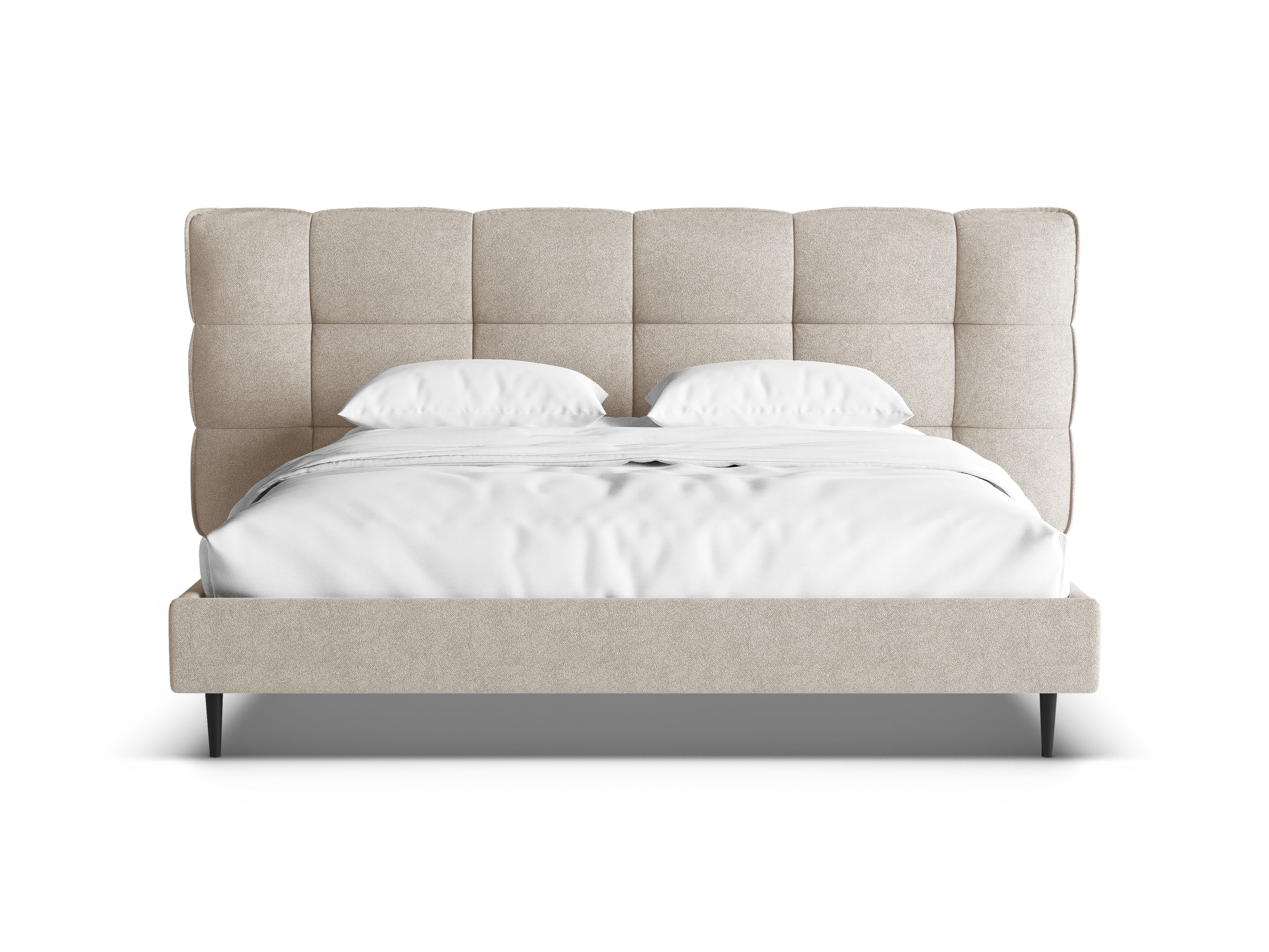 ERIC bed dark beige boucle