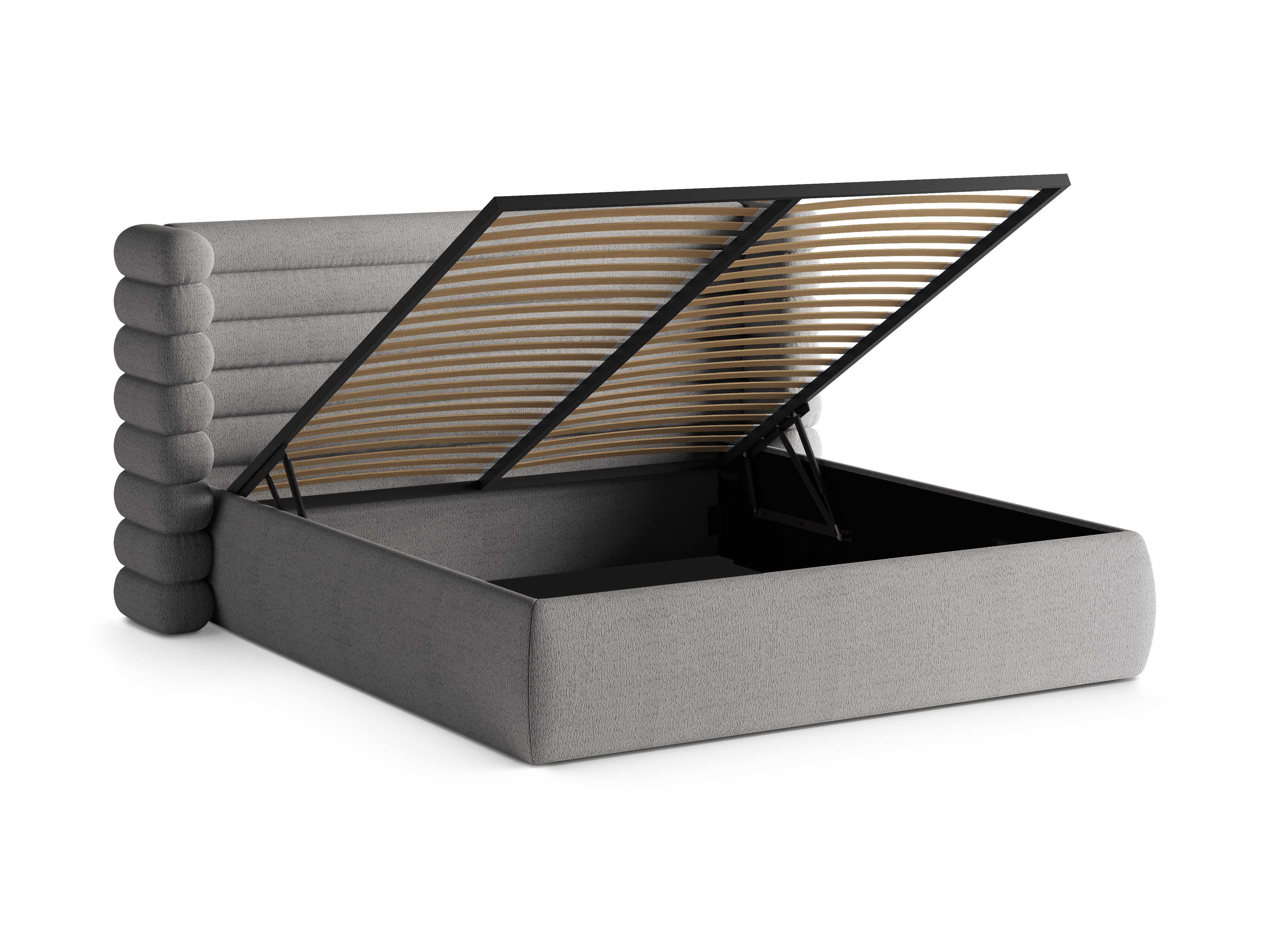 MOUNT Bed in Gray Boucle