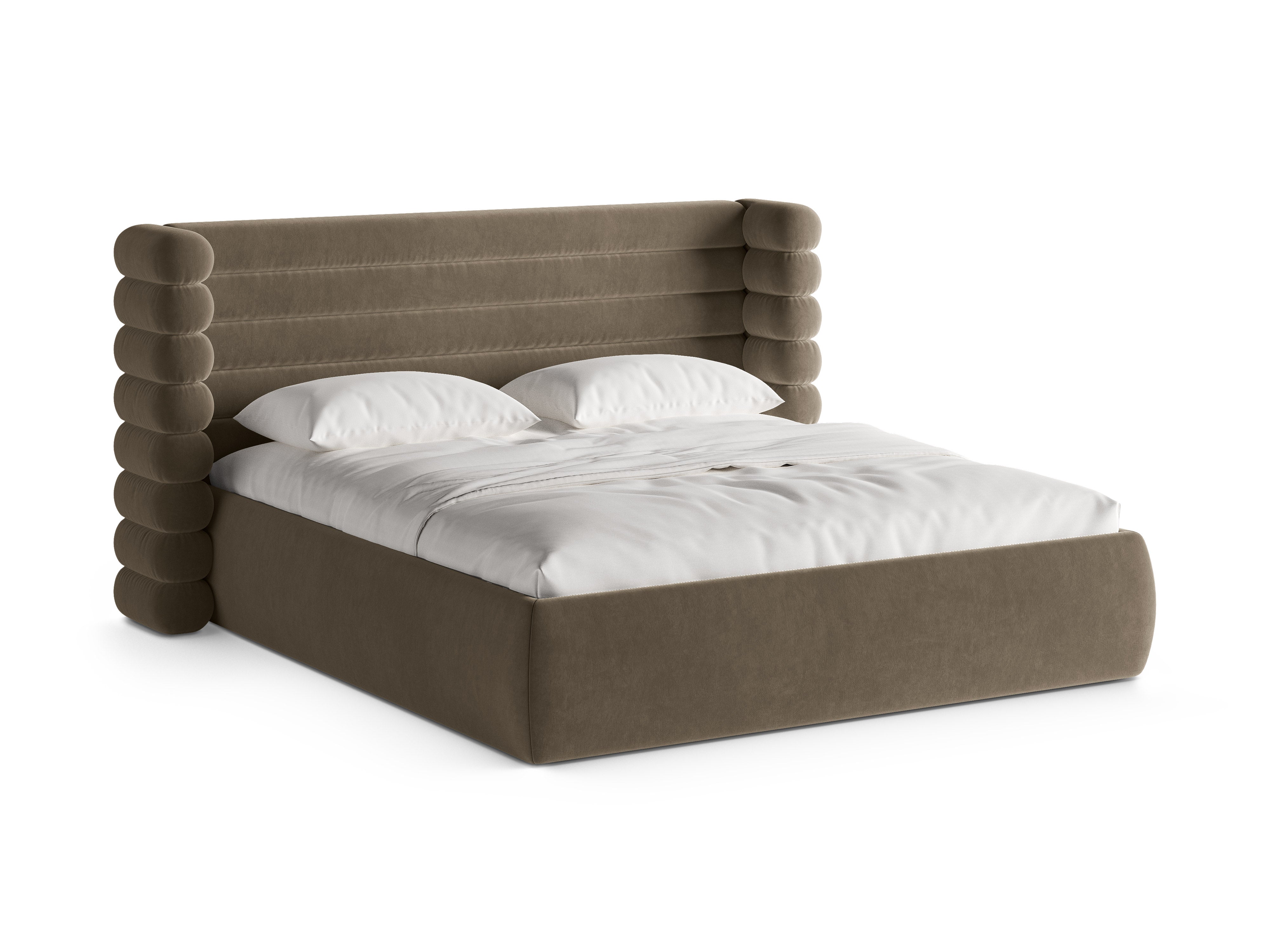 Velvet Bed MOUNT Gray Brown