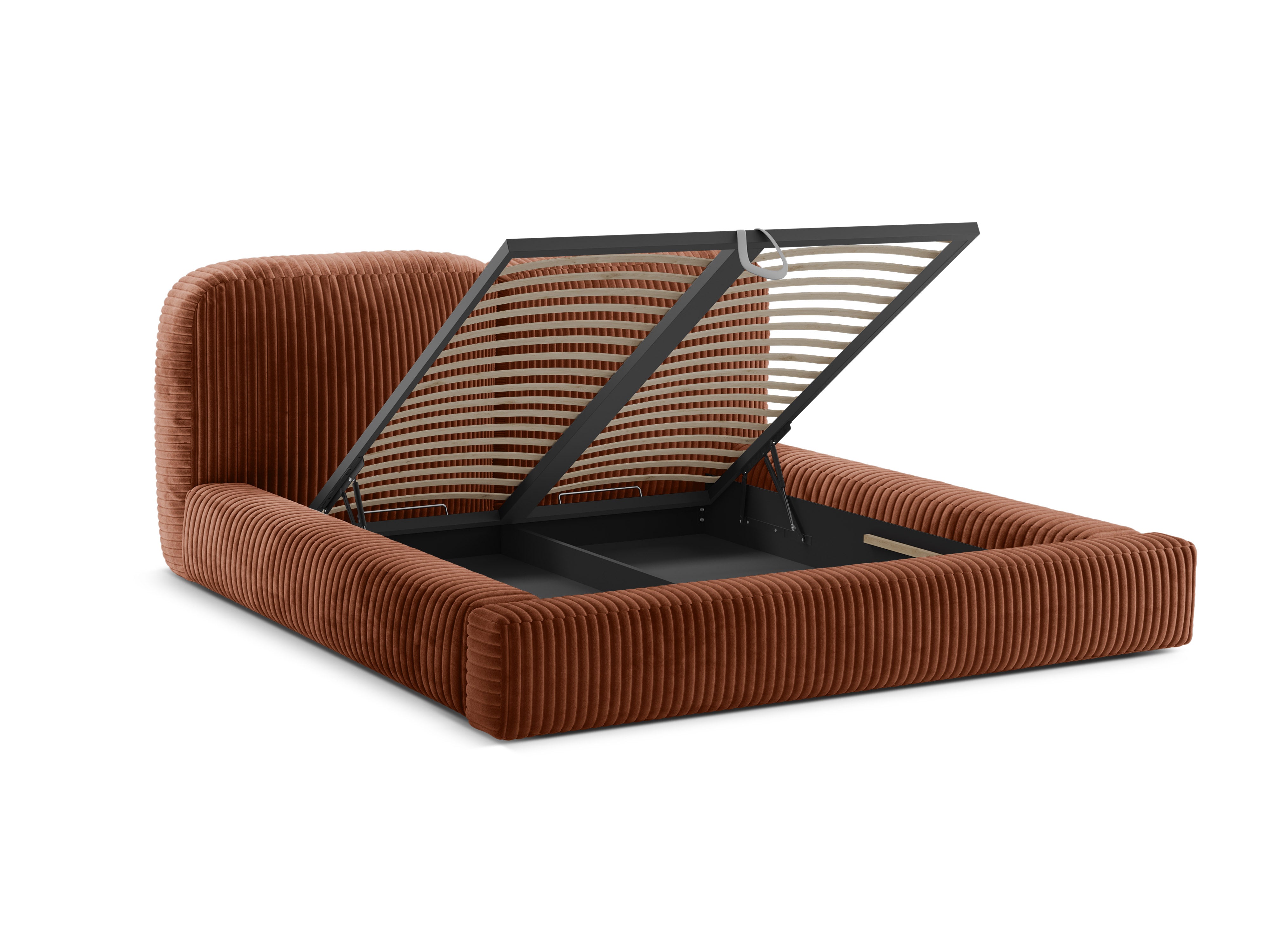 MARTINA Bed in Brick Corduroy