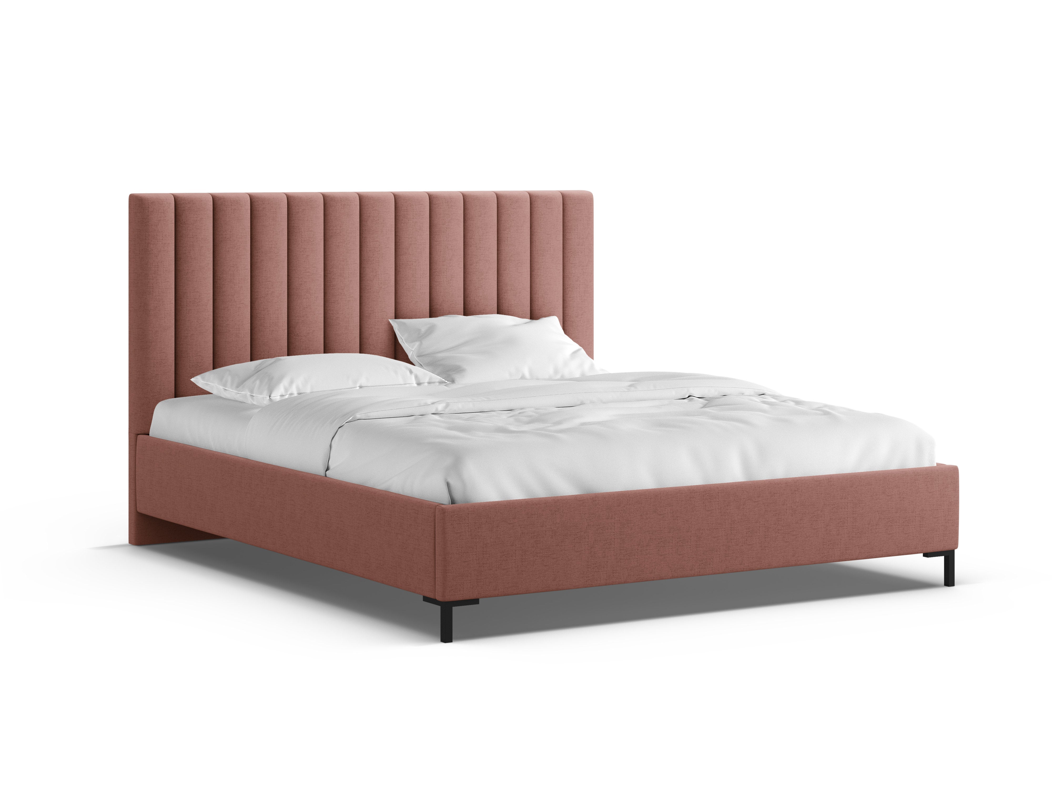 ALLISON dark pink bed with storage for bedding