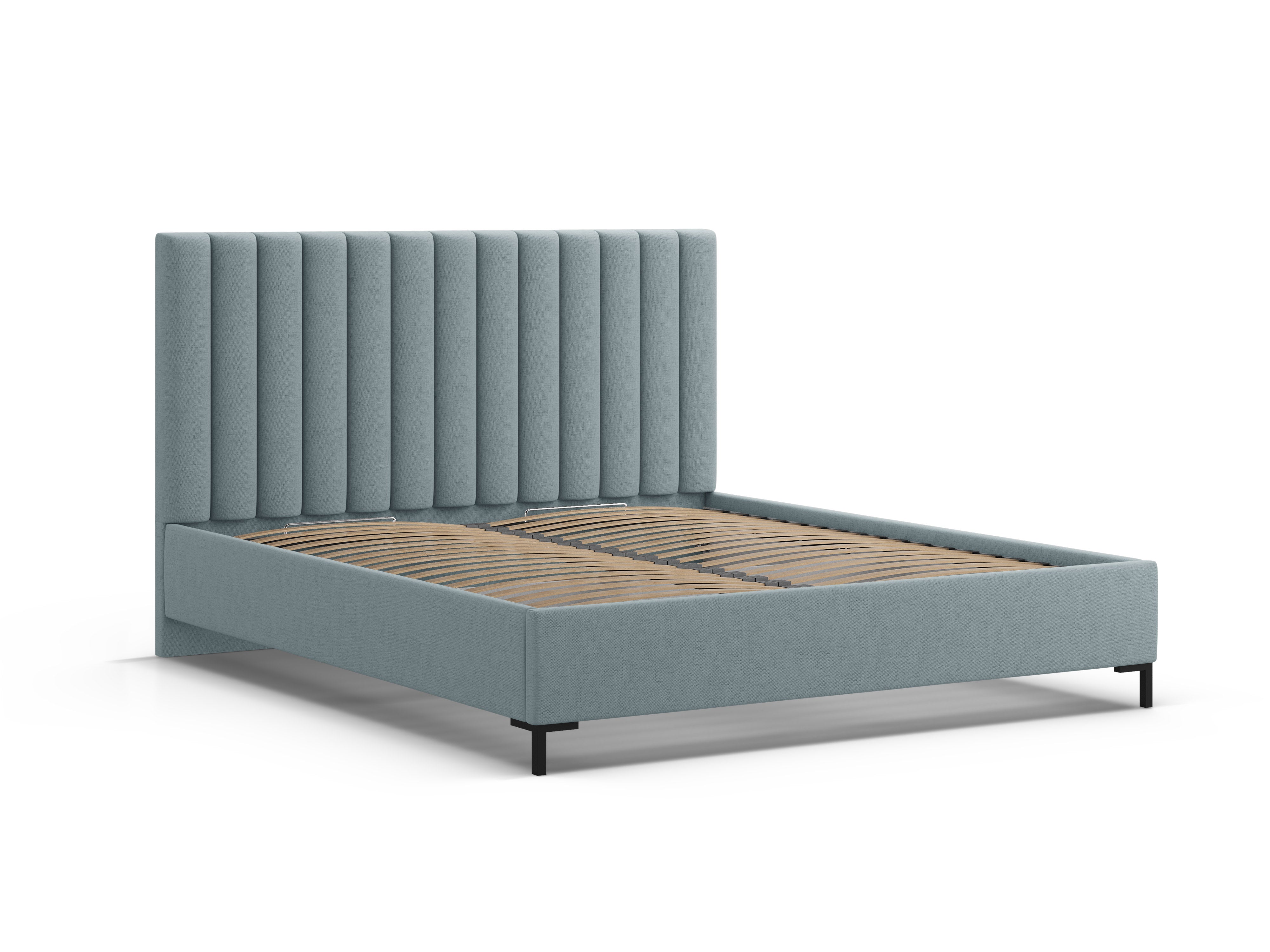 ALLISON blue bed with storage for bedding