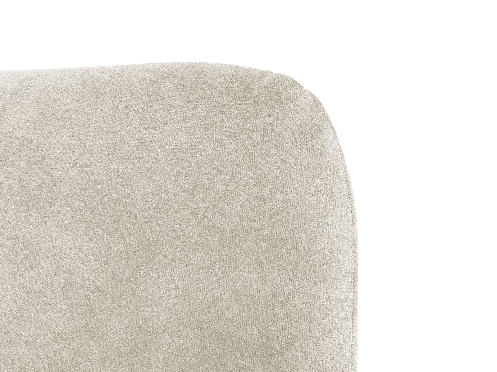 VERA bed in light beige chenille