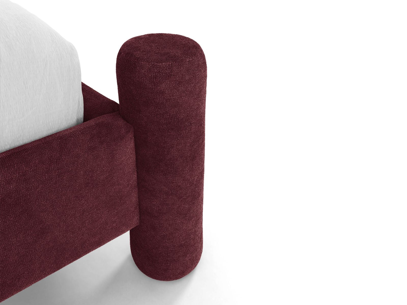 VERA bed in cherry chenille