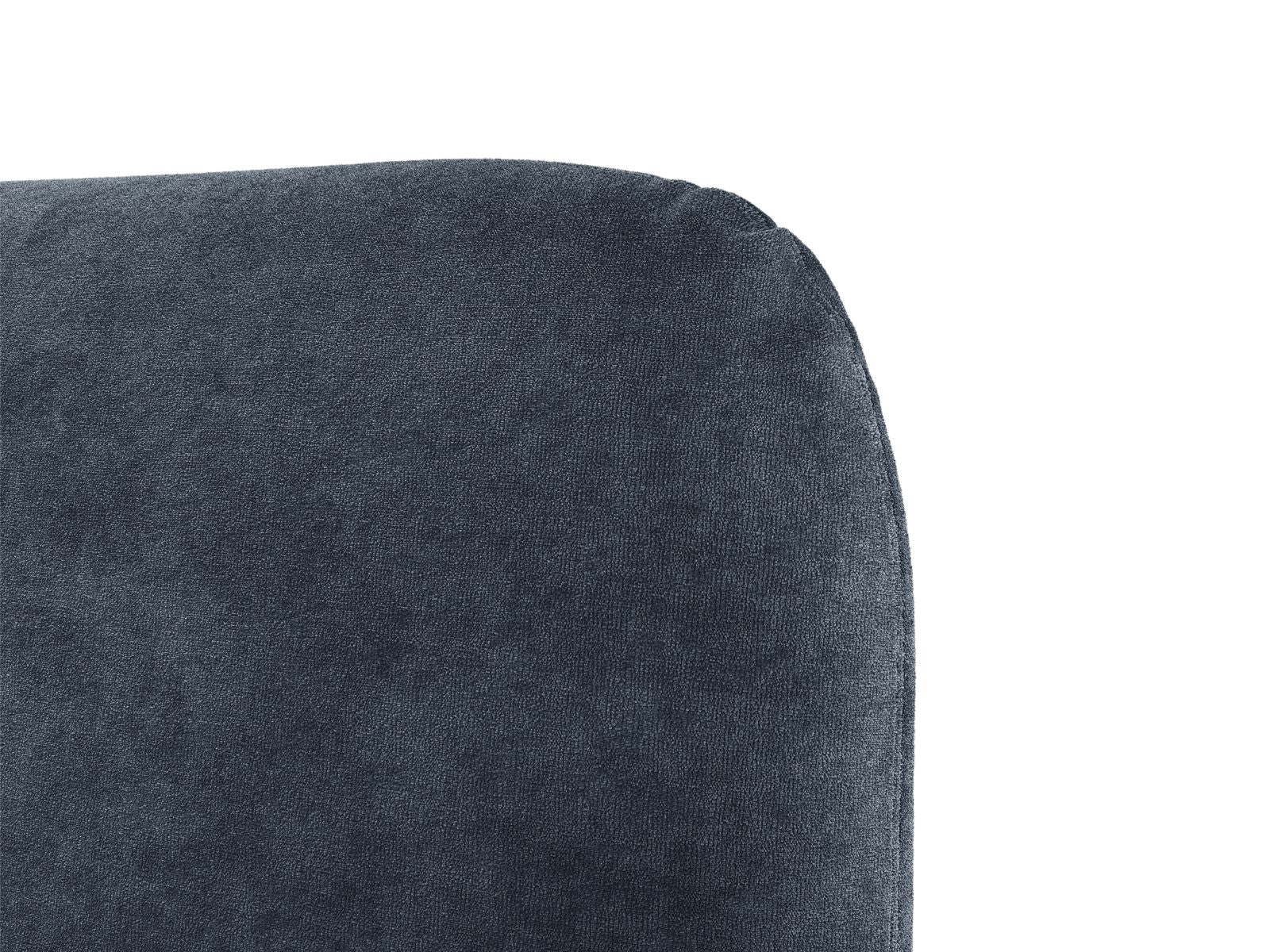 VERA bed in dark blue chenille