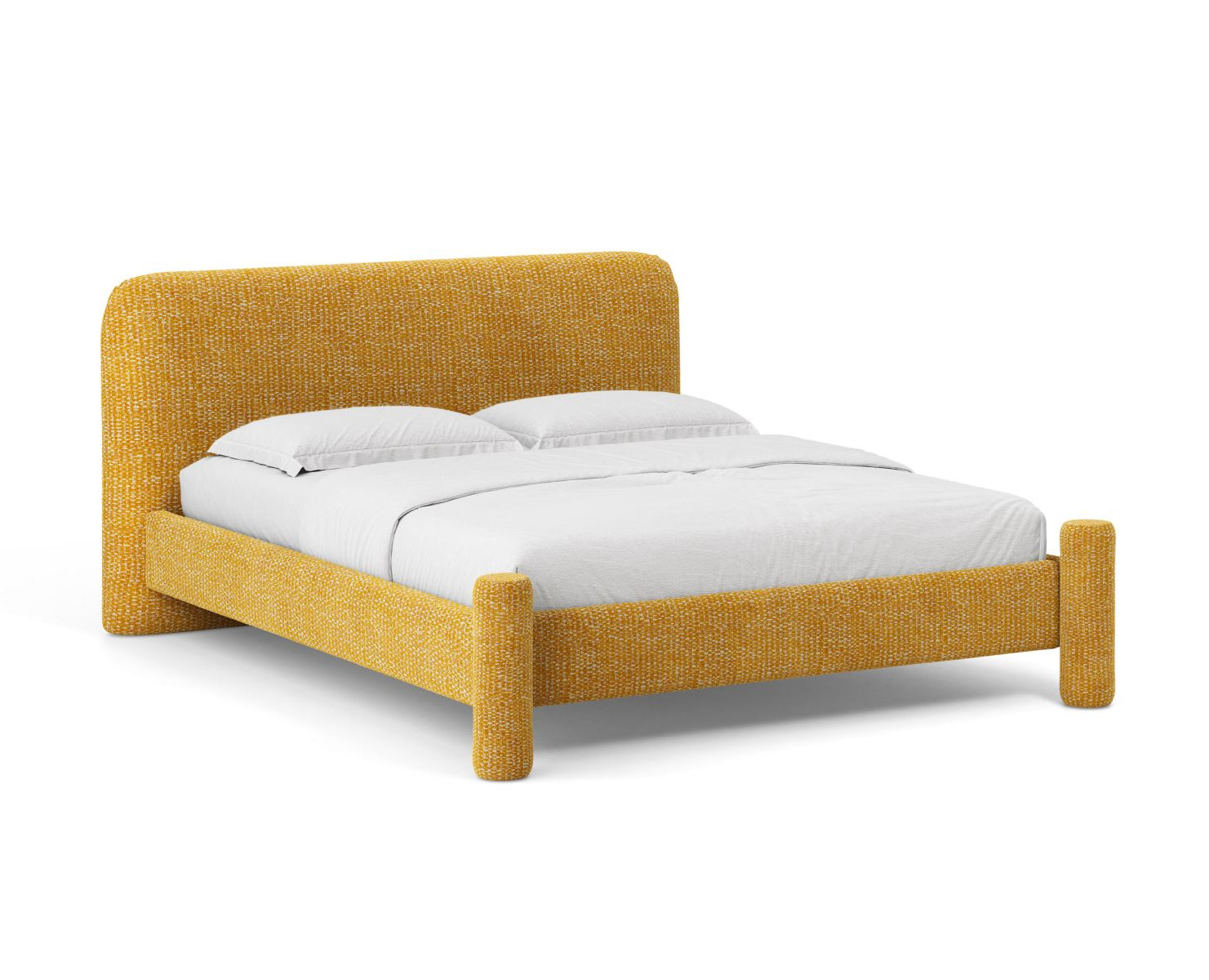 VERA bed in mustard mélange