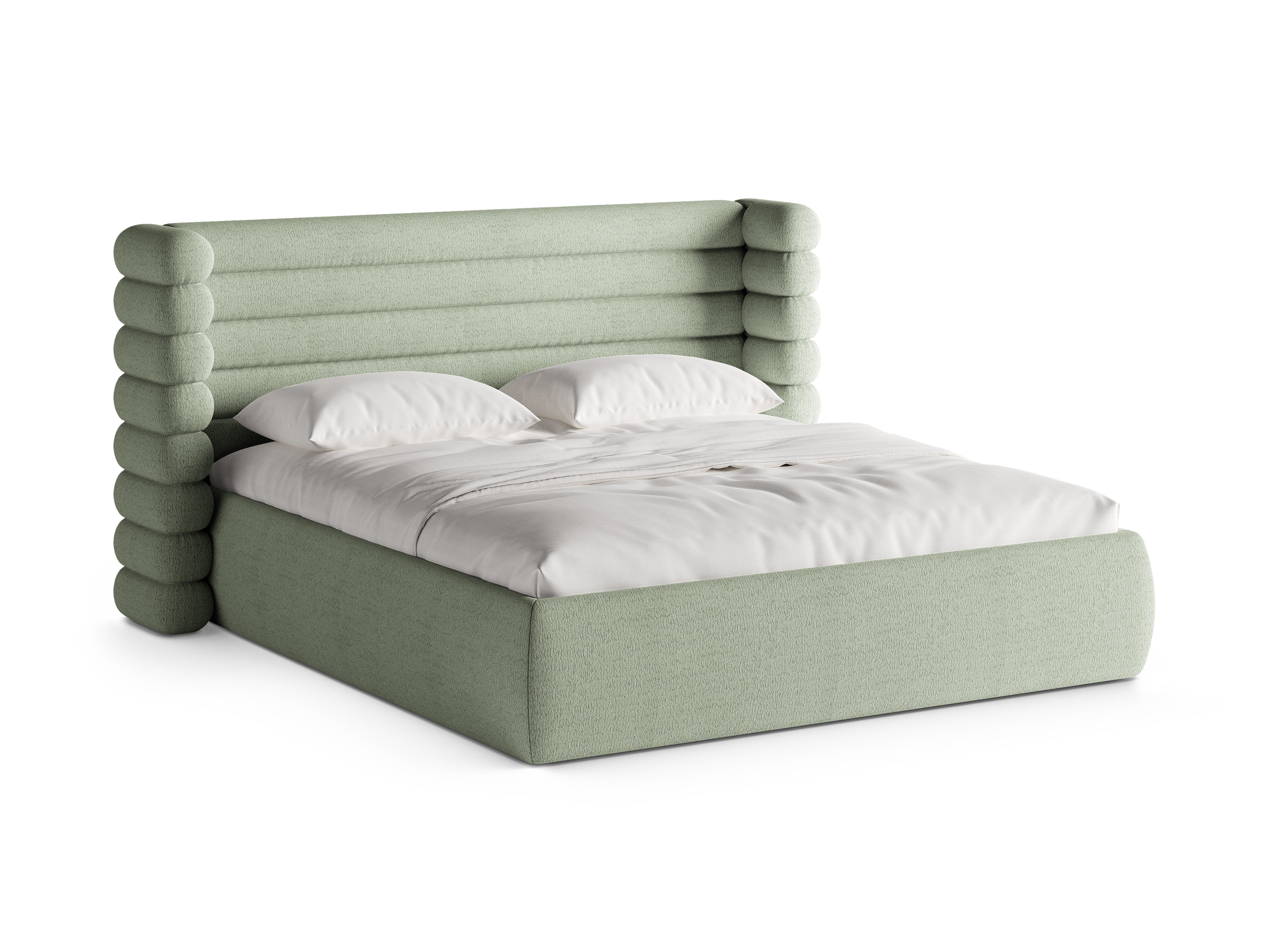 MOUNT Bed in Mint Boucle