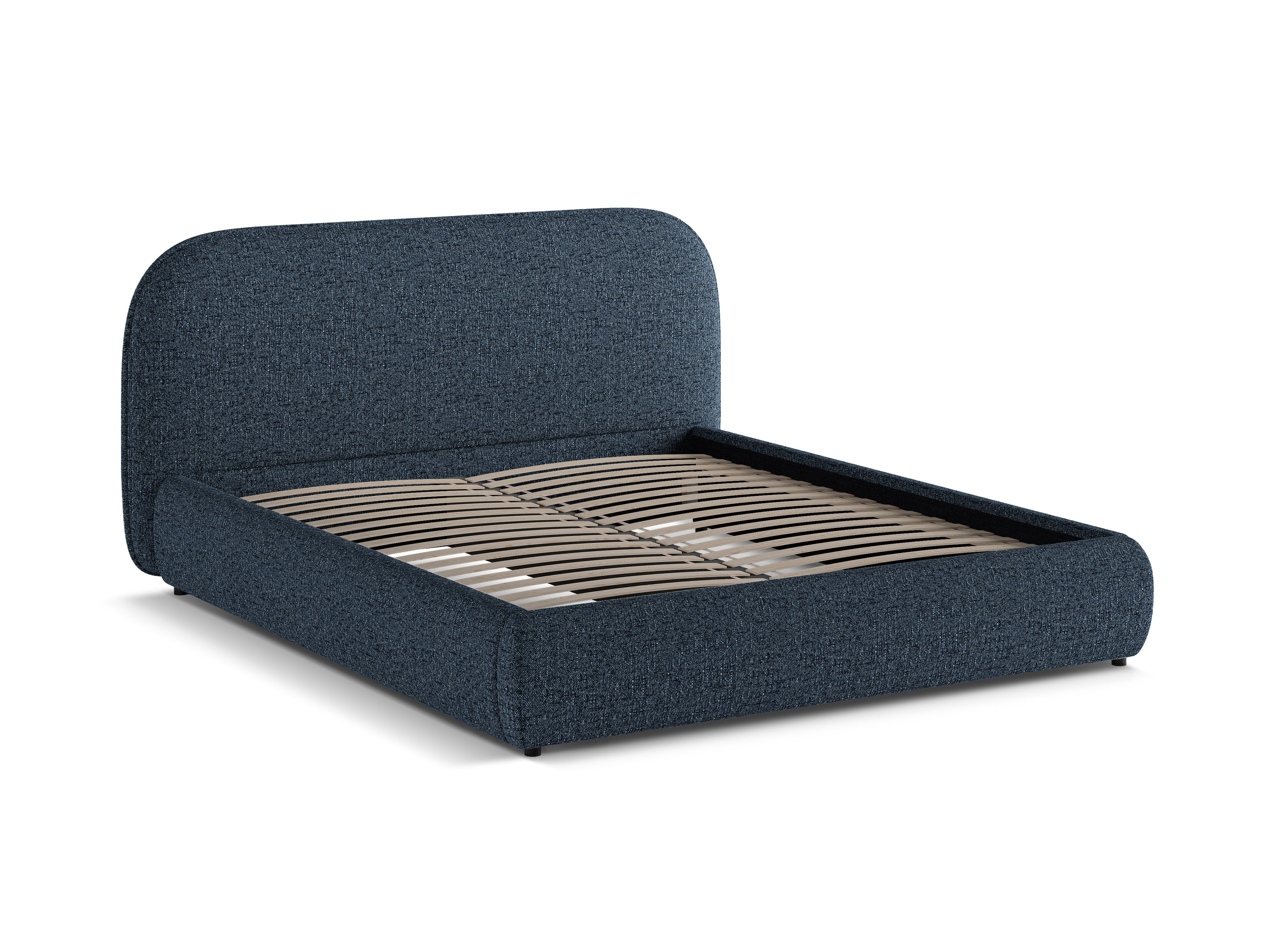 MURADA Bed Blue Mélange Chenille
