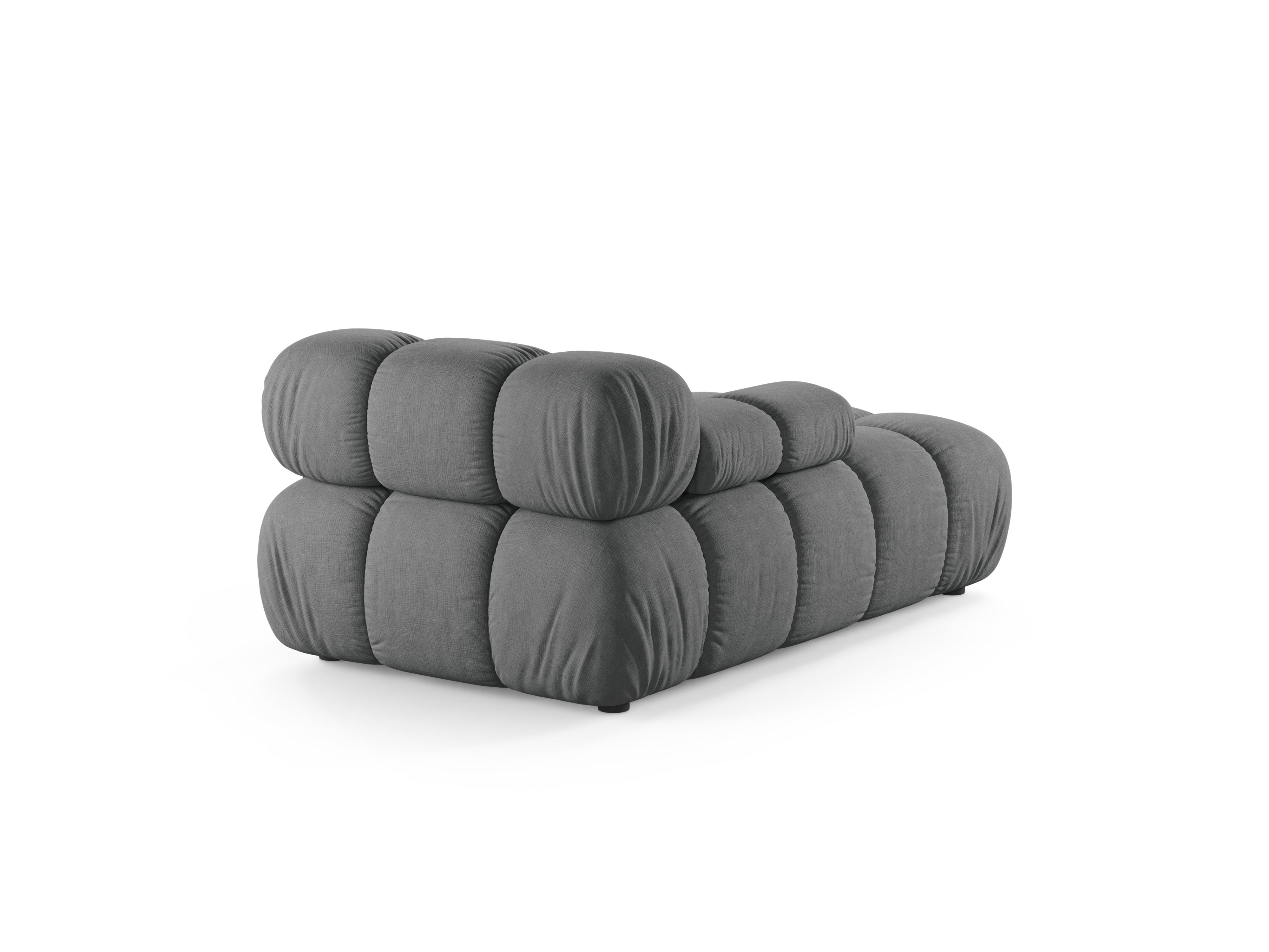 Left-facing BELLIS chaise lounge in gray