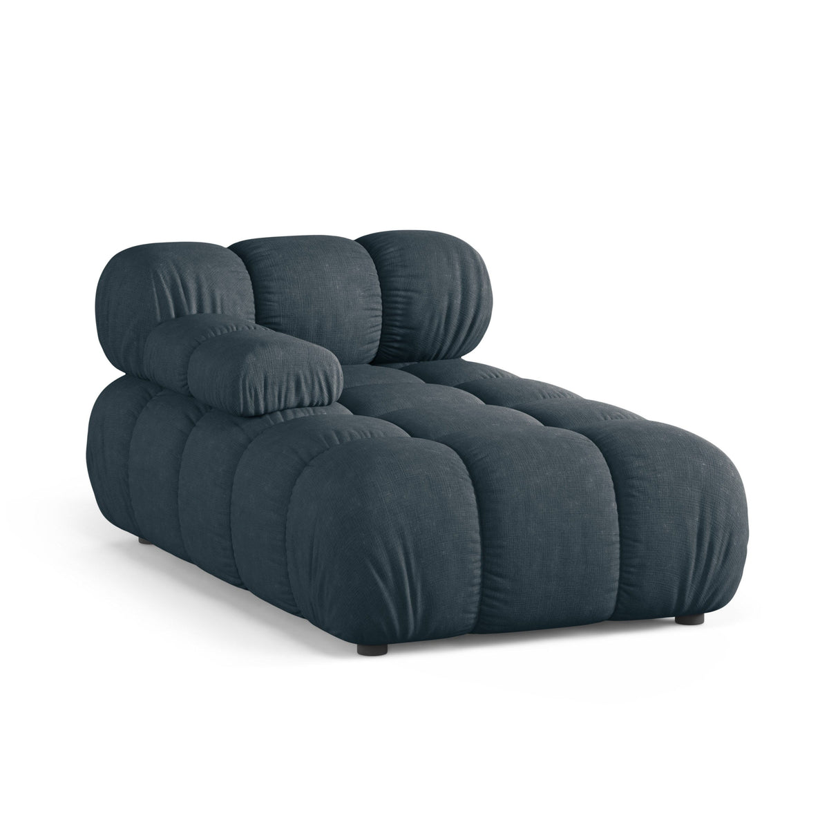 Left-facing BELLIS chaise longue in deep petrol