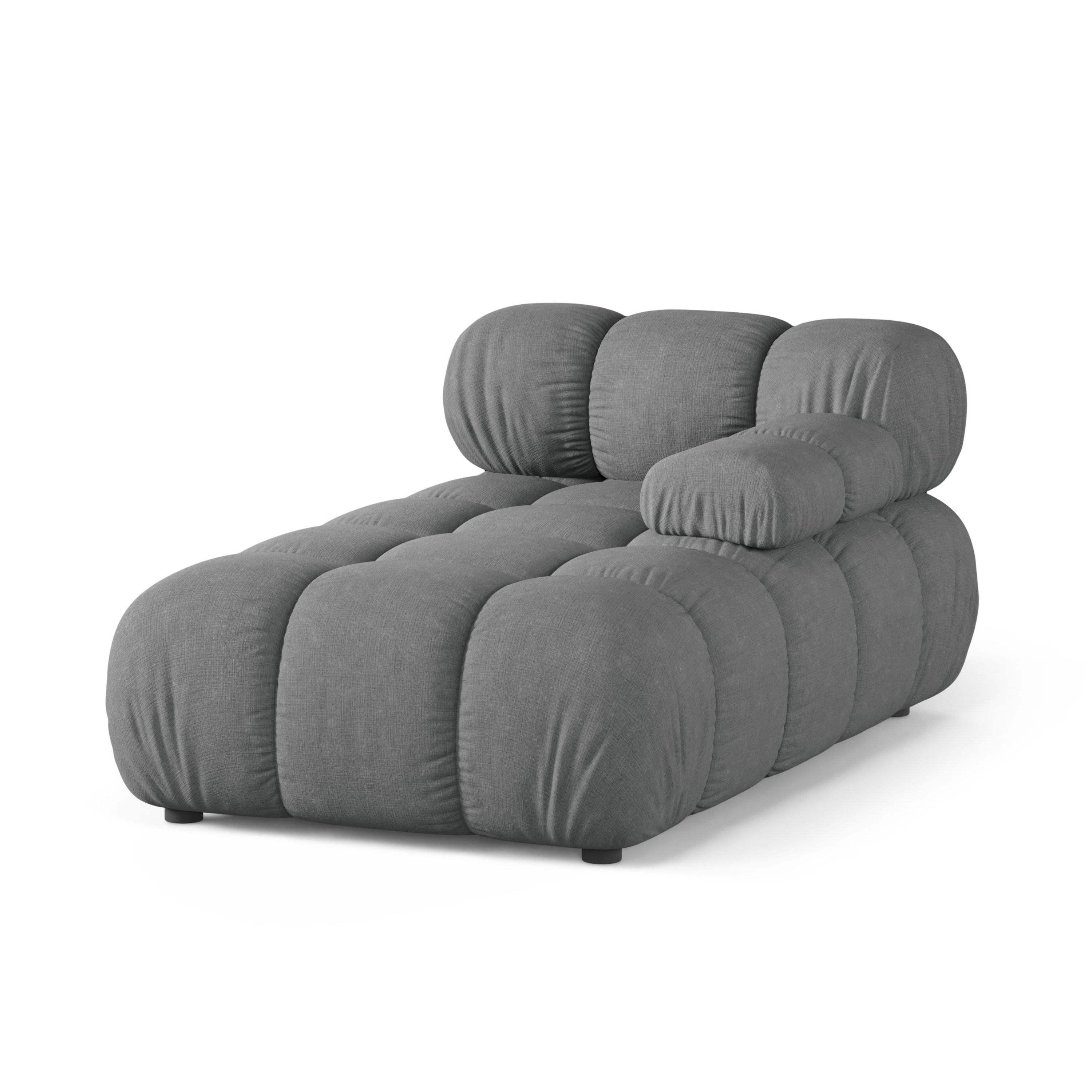 Right-facing chaise lounge BELLIS gray