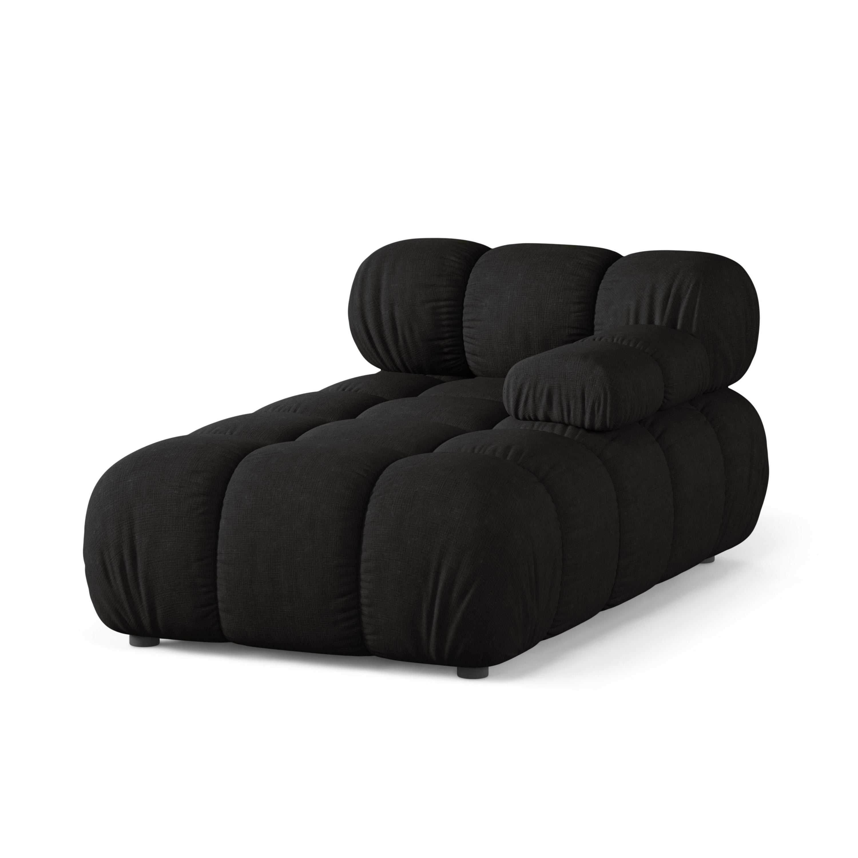 Right-facing chaise longue BELLIS black