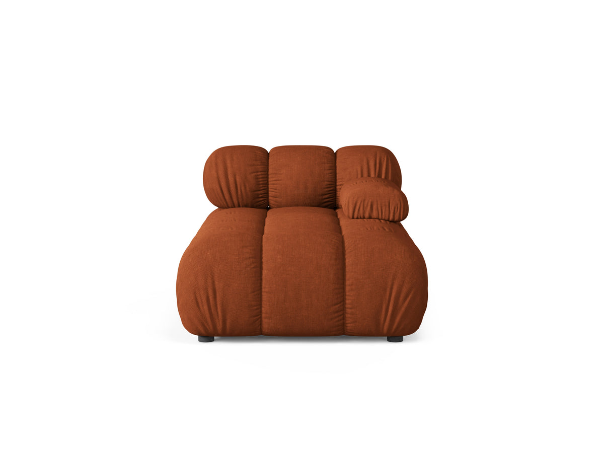 Right-facing chaise longue BELLIS in brick red