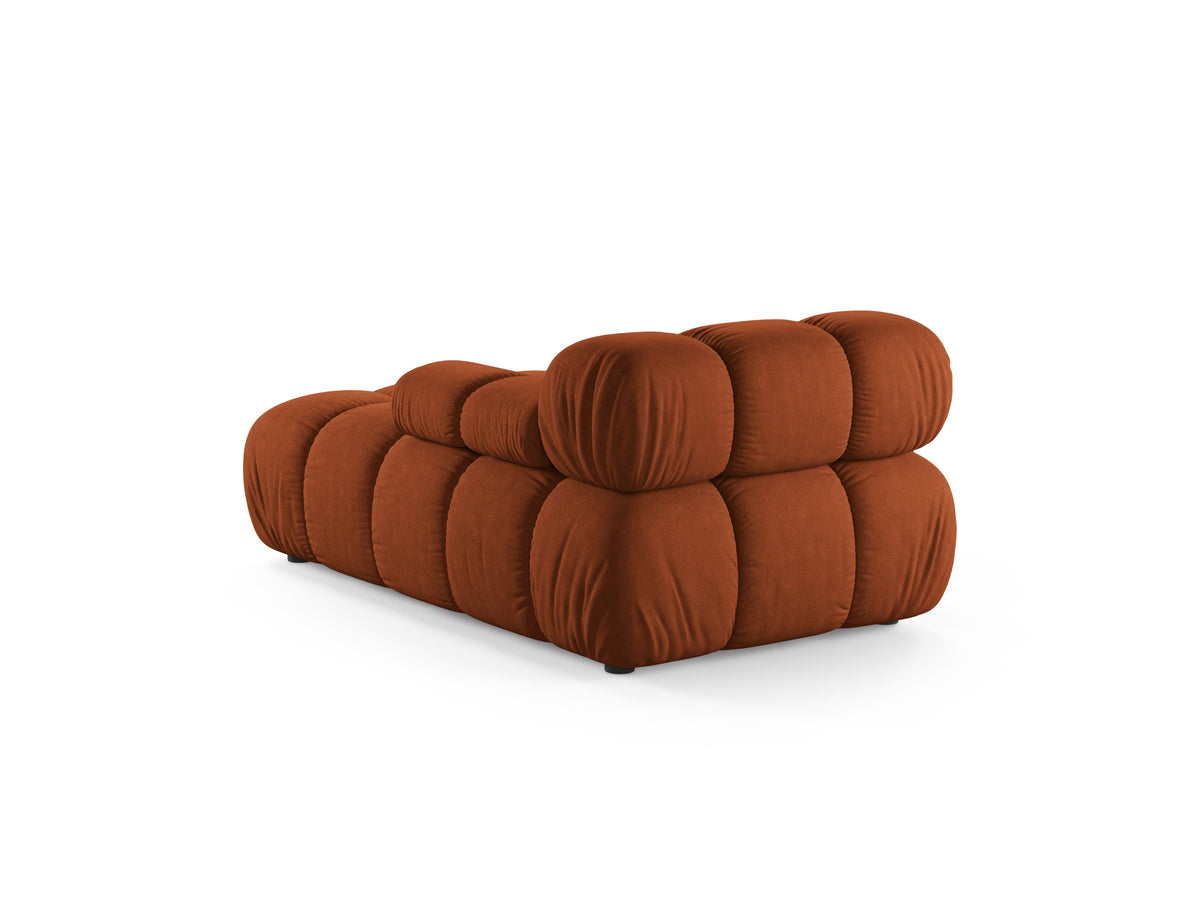 Right-facing chaise longue BELLIS in brick red