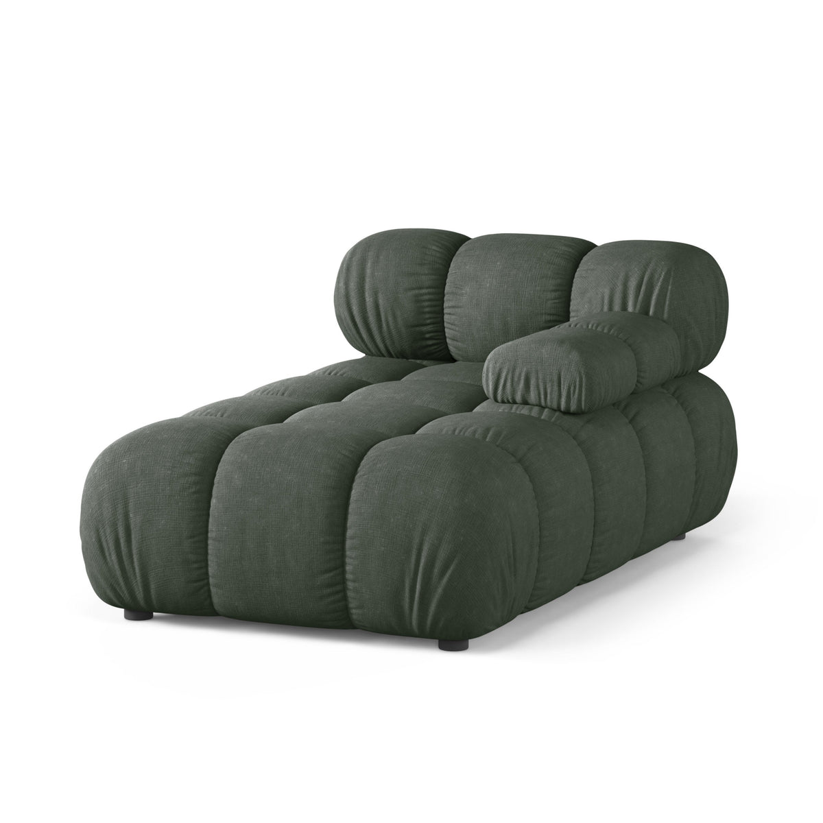 Right-facing chaise longue BELLIS dark green