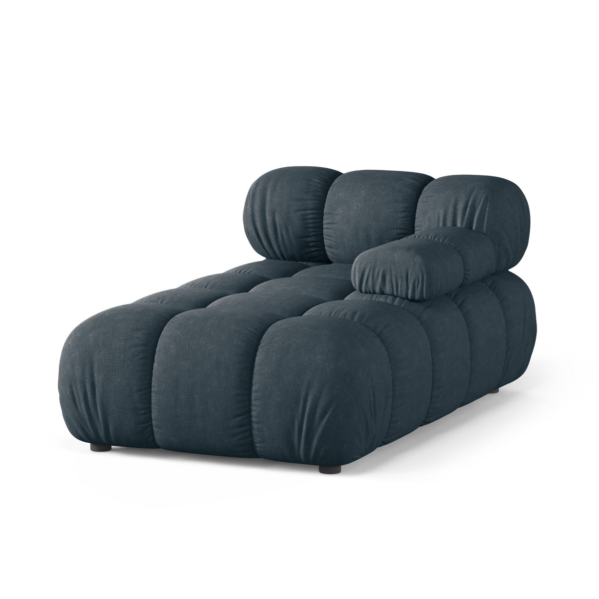 Right-facing BELLIS chaise longue in deep petrol