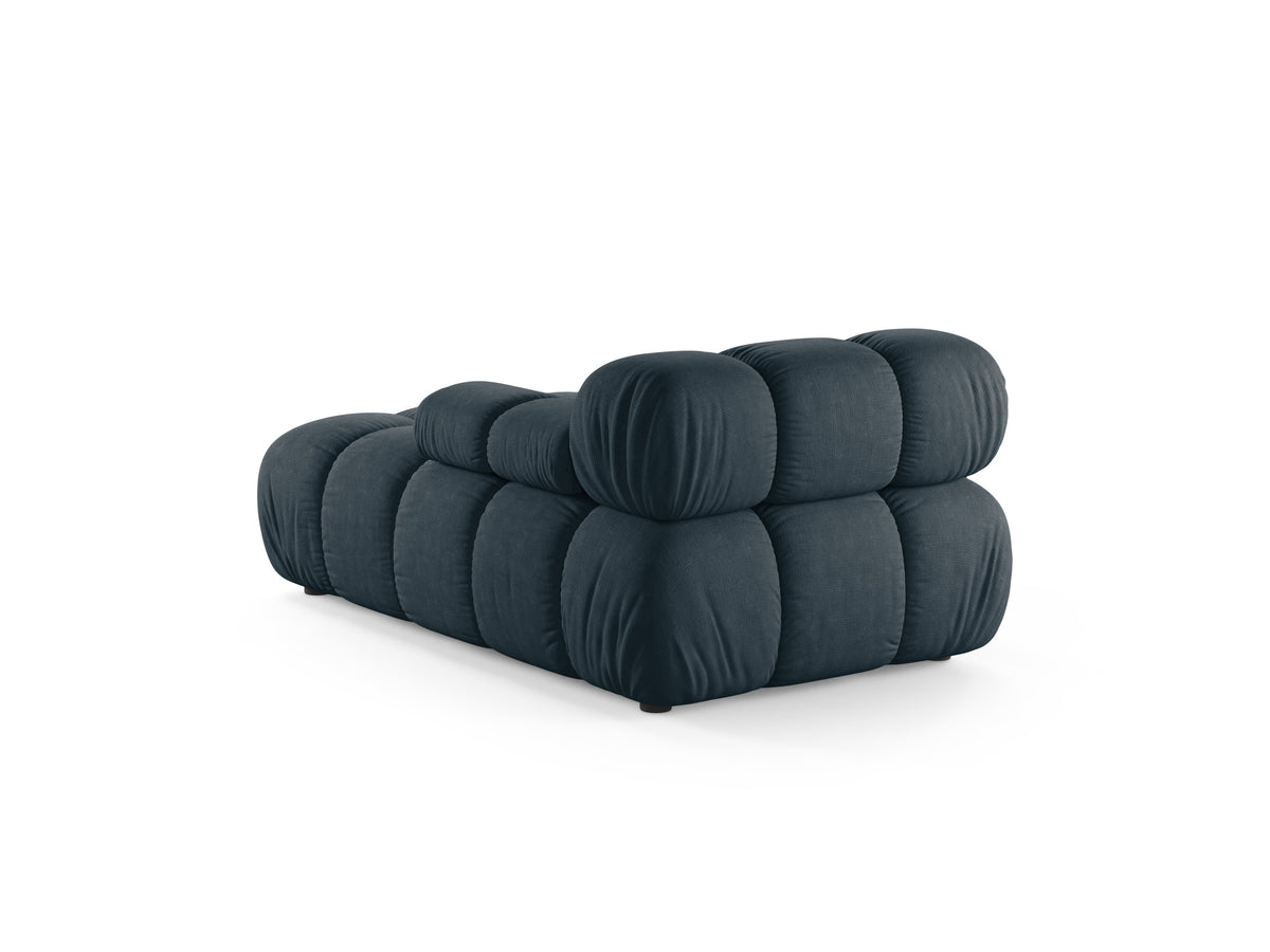 Right-facing BELLIS chaise longue in deep petrol