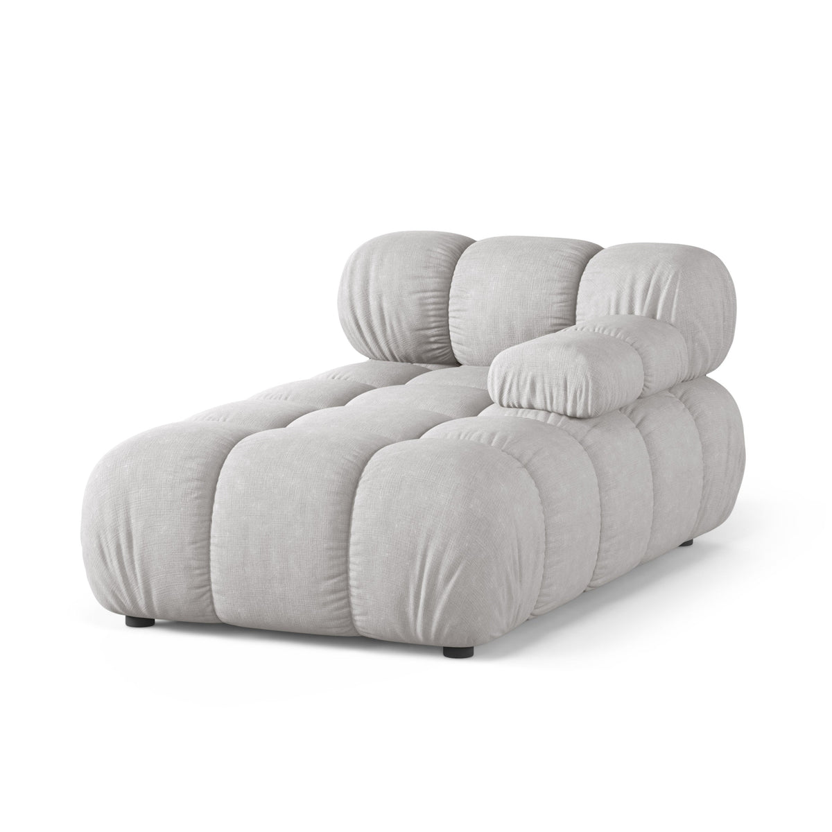 Right-facing chaise lounge BELLIS light gray