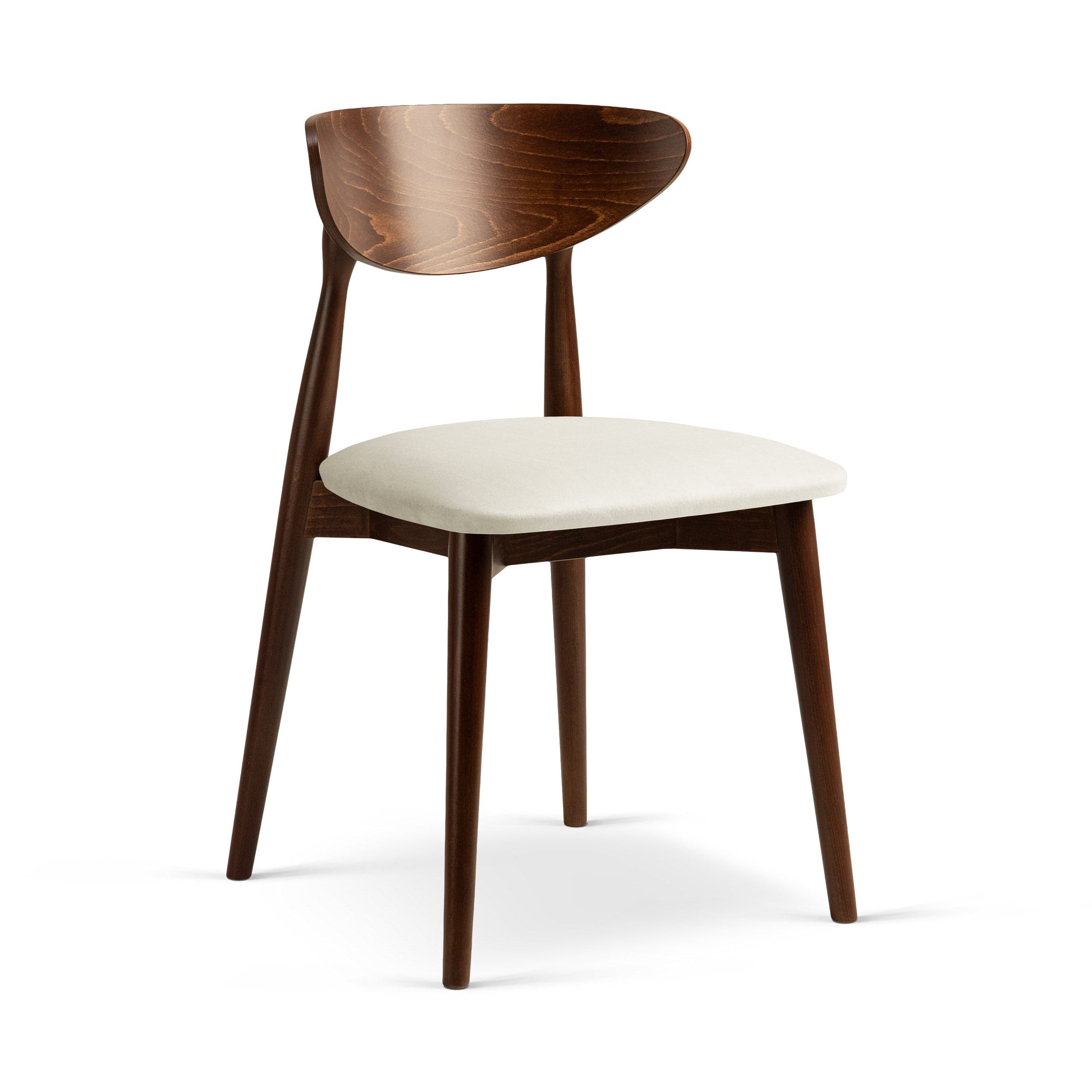 LEON Chair in Velvet Ivory