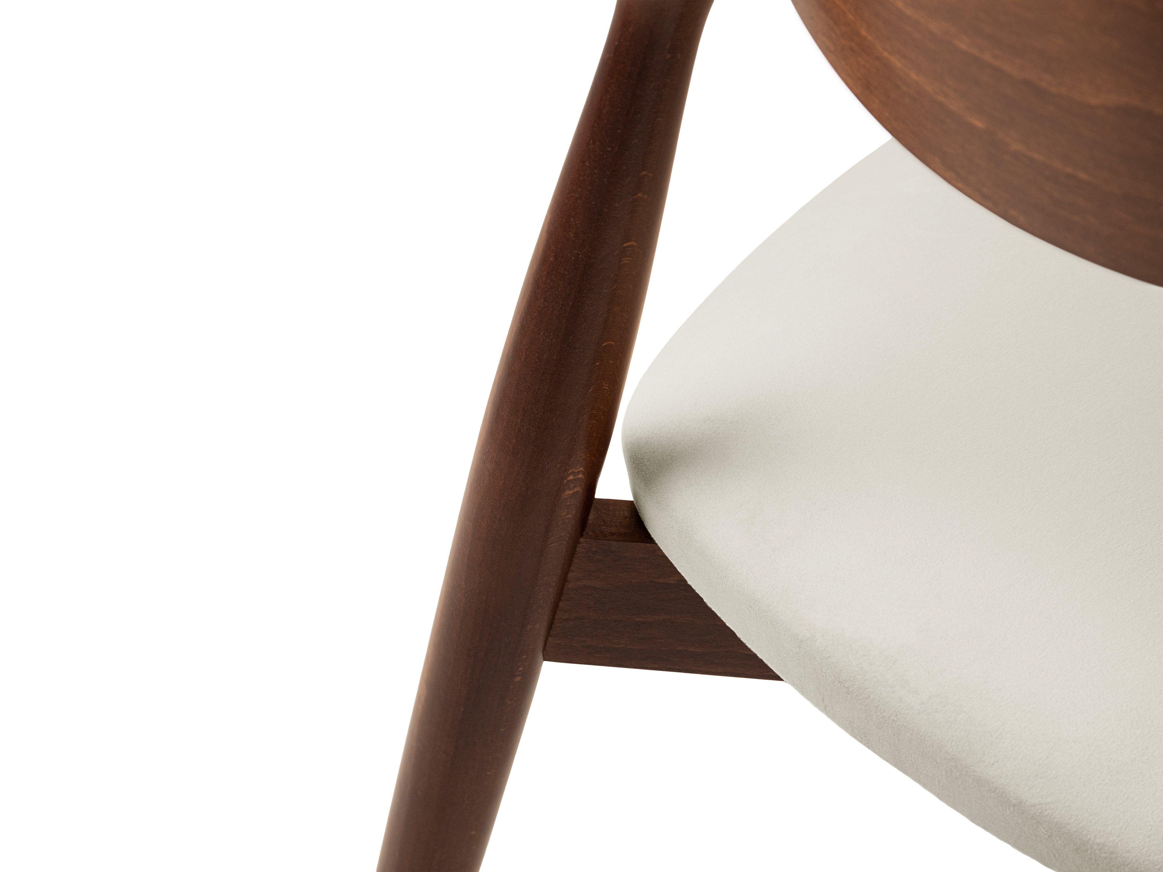 LEON Chair in Velvet Ivory