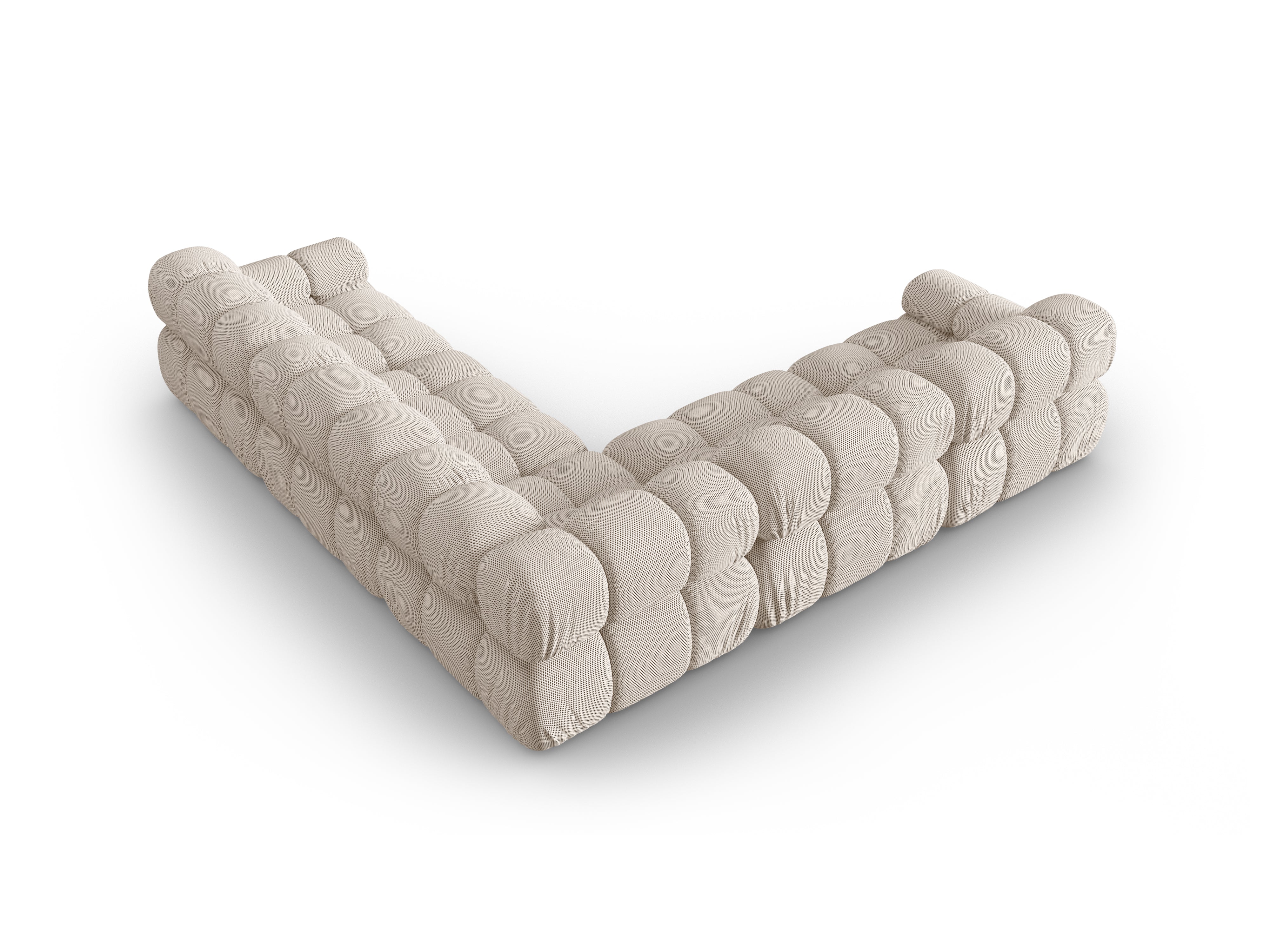 Symmetrical Corner Sofa BELLIS in Beige 3D Fabric
