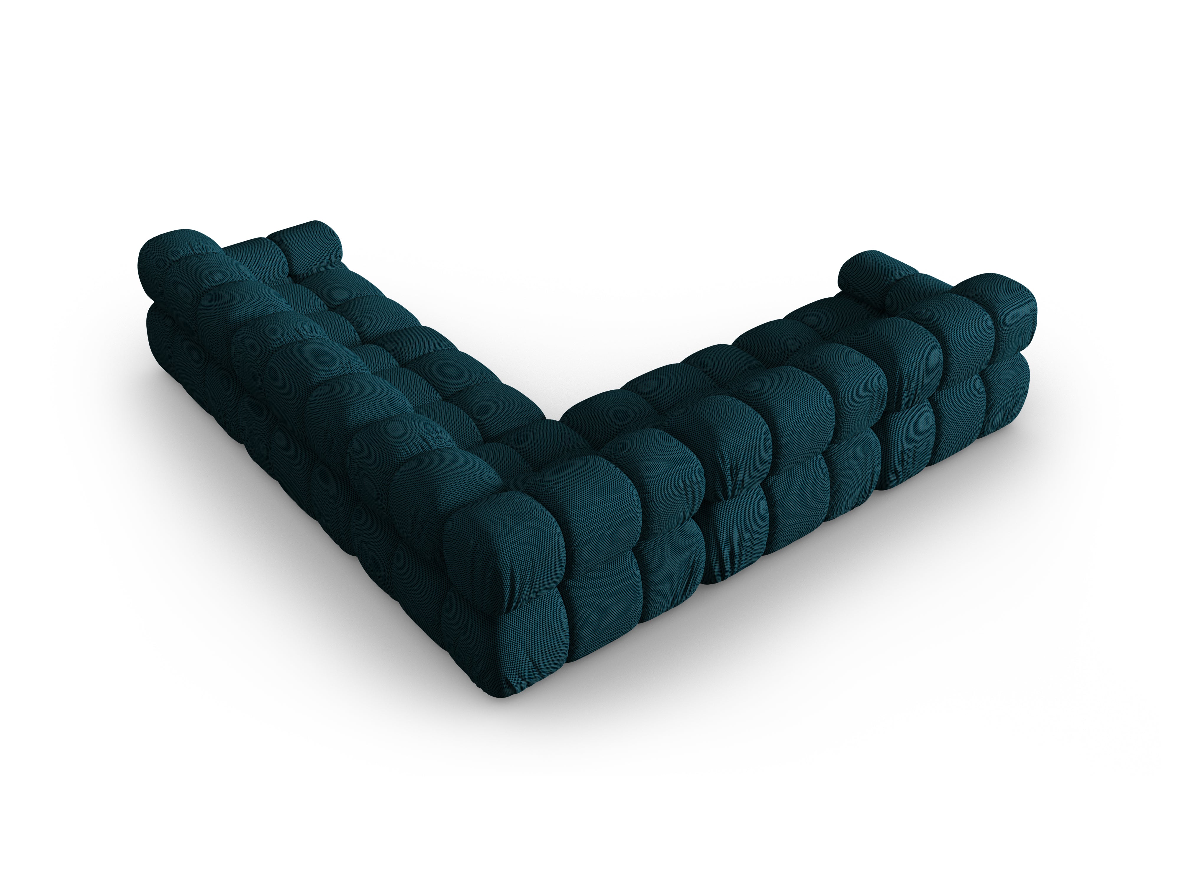 Symmetrical Corner Sofa BELLIS in Sea Green 3D Fabric