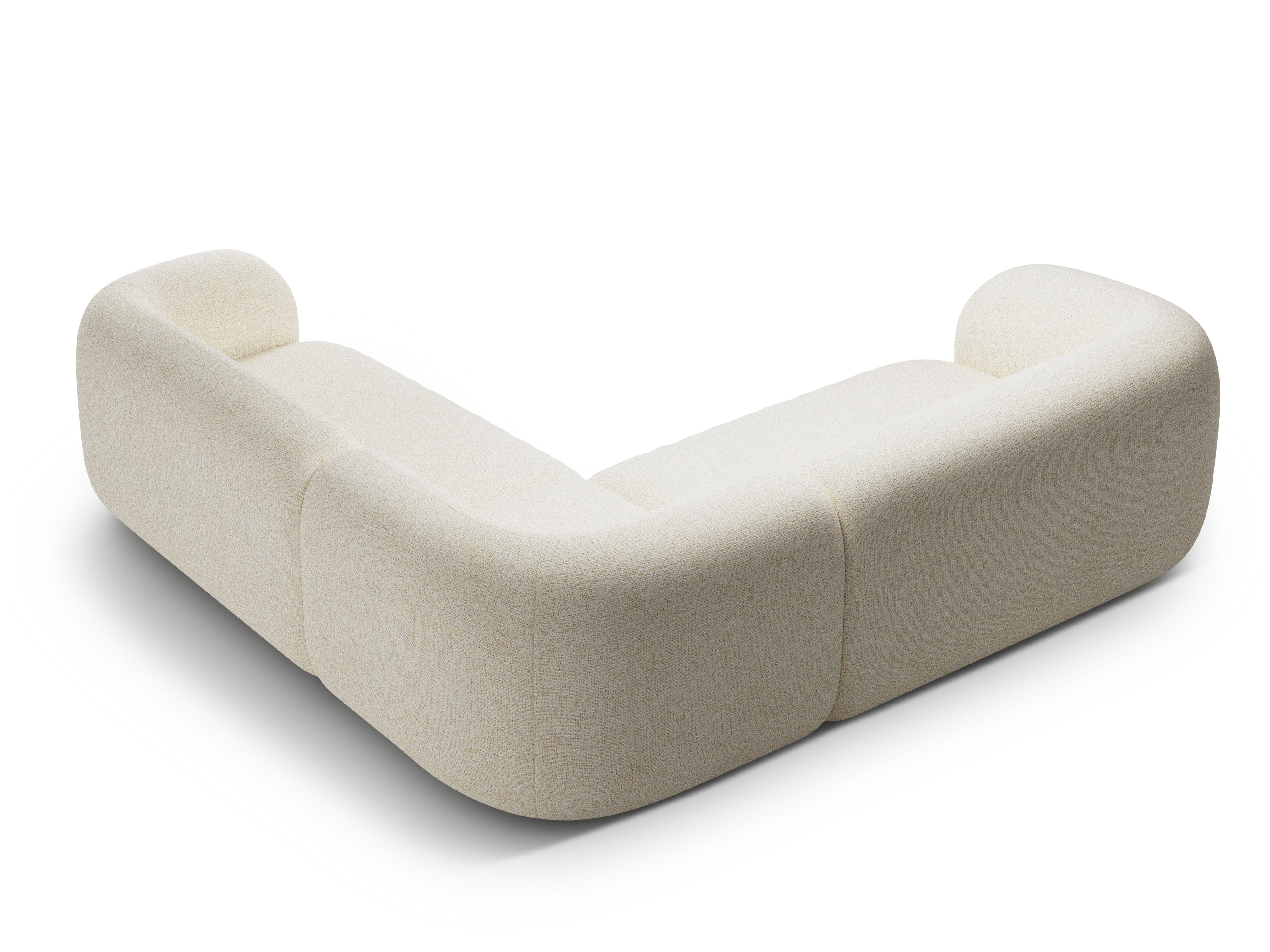Symmetrical Corner Sofa KATE Light Beige Melange