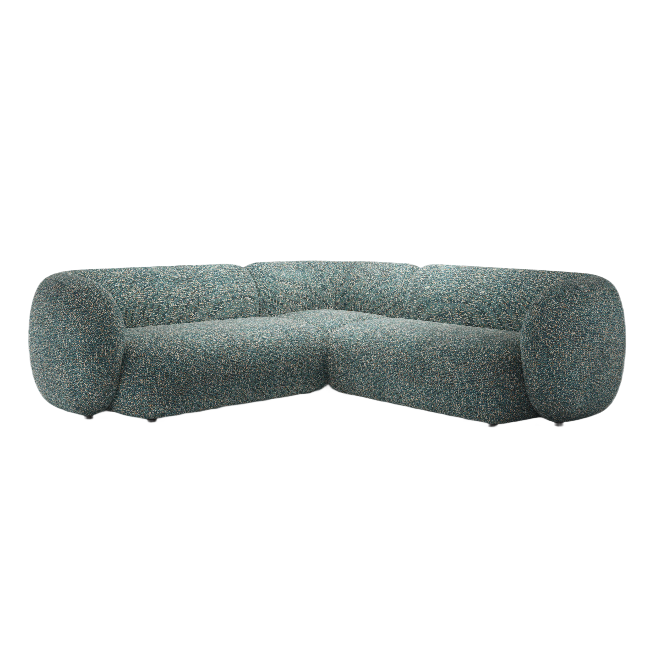 Symmetrical Corner Sofa KATE Blue Melange