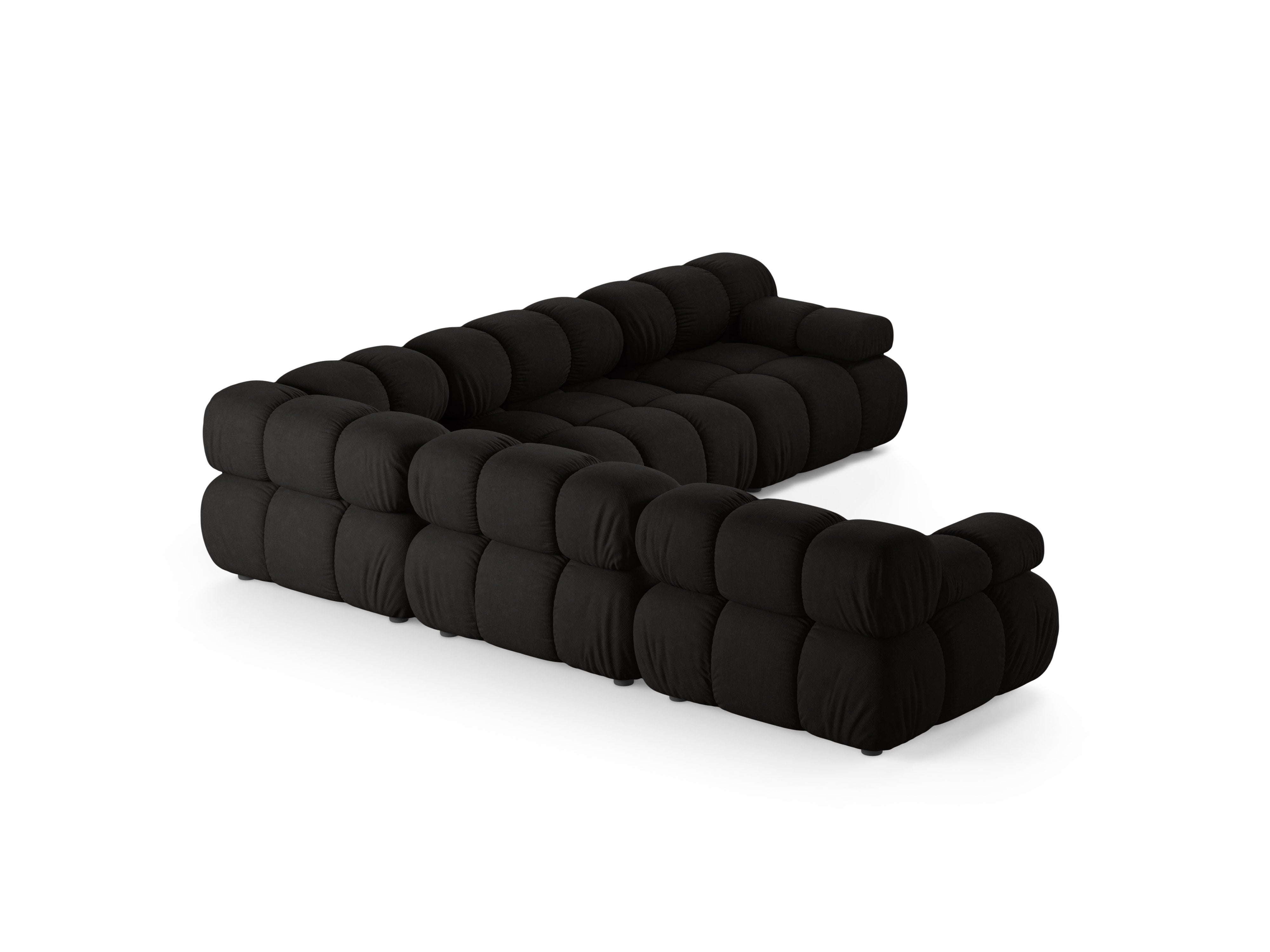 Symmetrical Corner Sofa BELLIS in Black