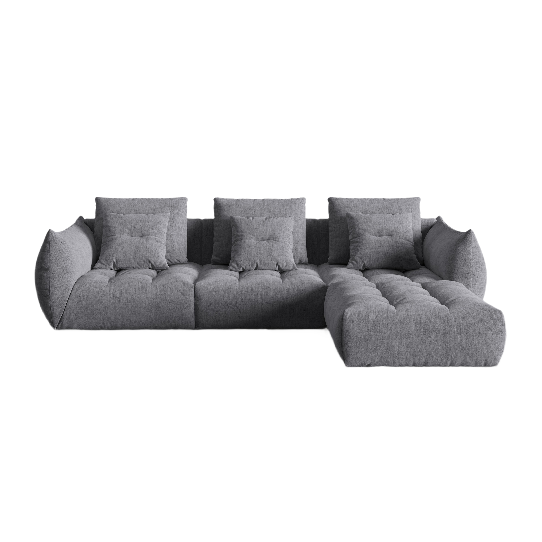 Modulares Sofa, "Bloom", 2 Sitze, grau, 332x216x95
In Europa gemacht