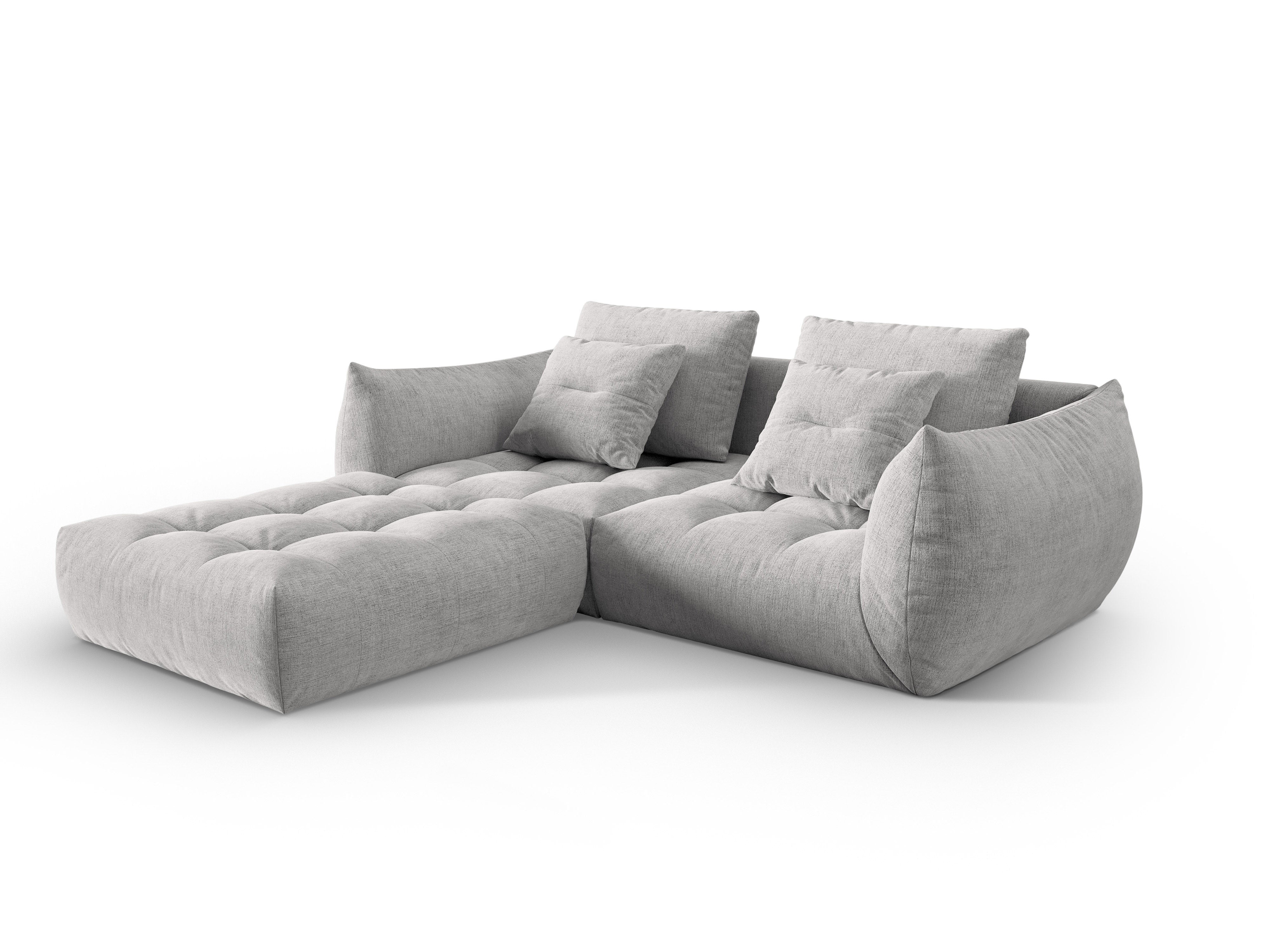 Modular Sofa, "Bloom", 3 Seats, Silver, 232x216x95
Made in Europe