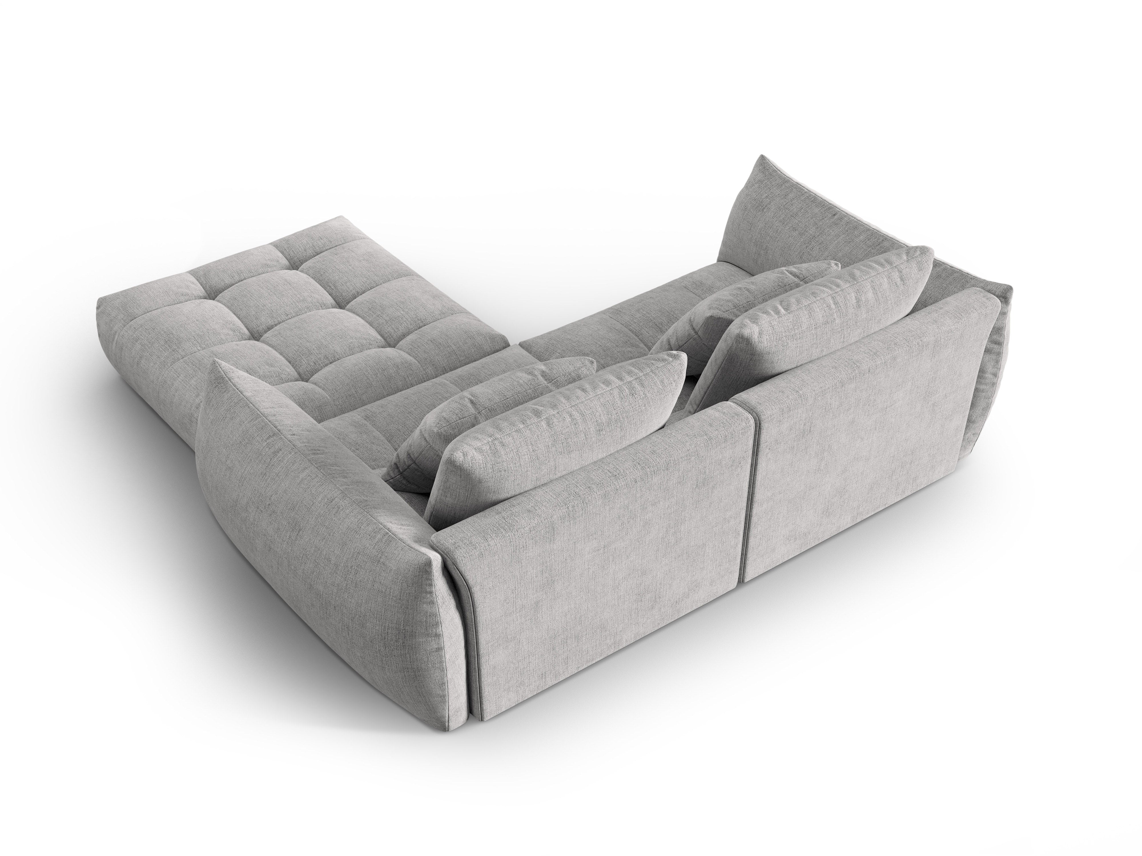 Modular Sofa, "Bloom", 3 Seats, Silver, 232x216x95
Made in Europe