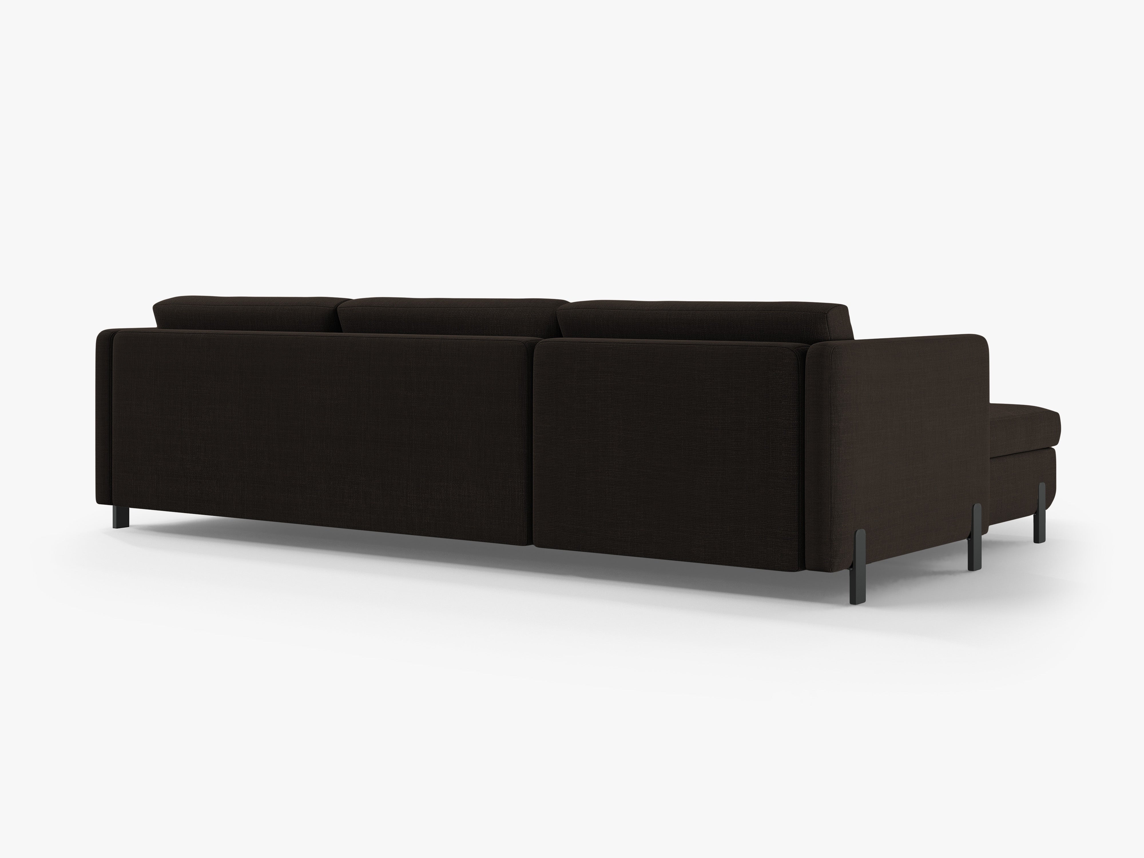 Left Corner Sofa with Bed Function and Box, "Gloria", 5 Seats, Dark Gray, 280x170x80
Made in Europe