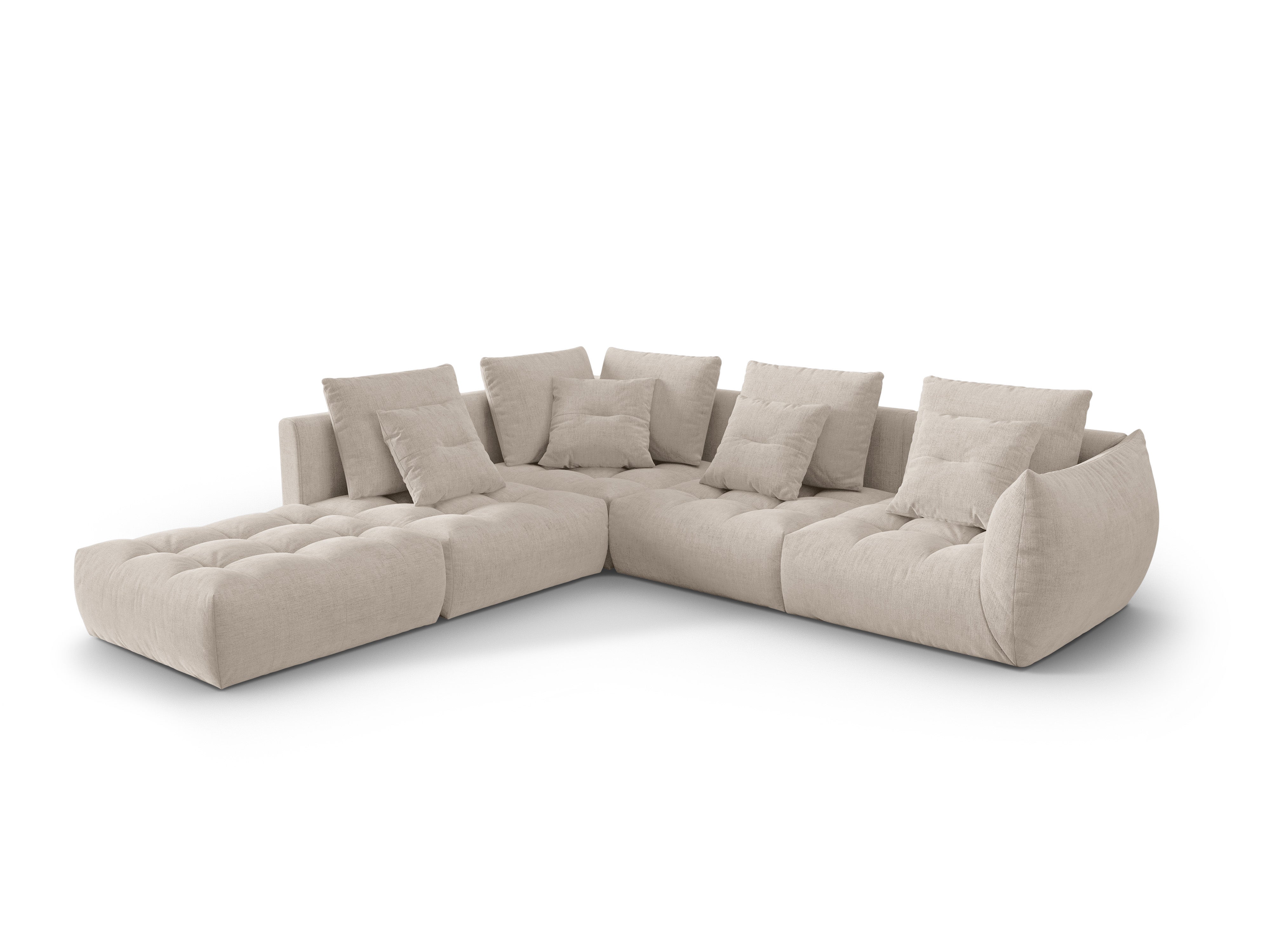 Modulares linke Ecksofa, "Bloom", 4 Sitze, dunkler Beige, 316x310x95
In Europa gemacht