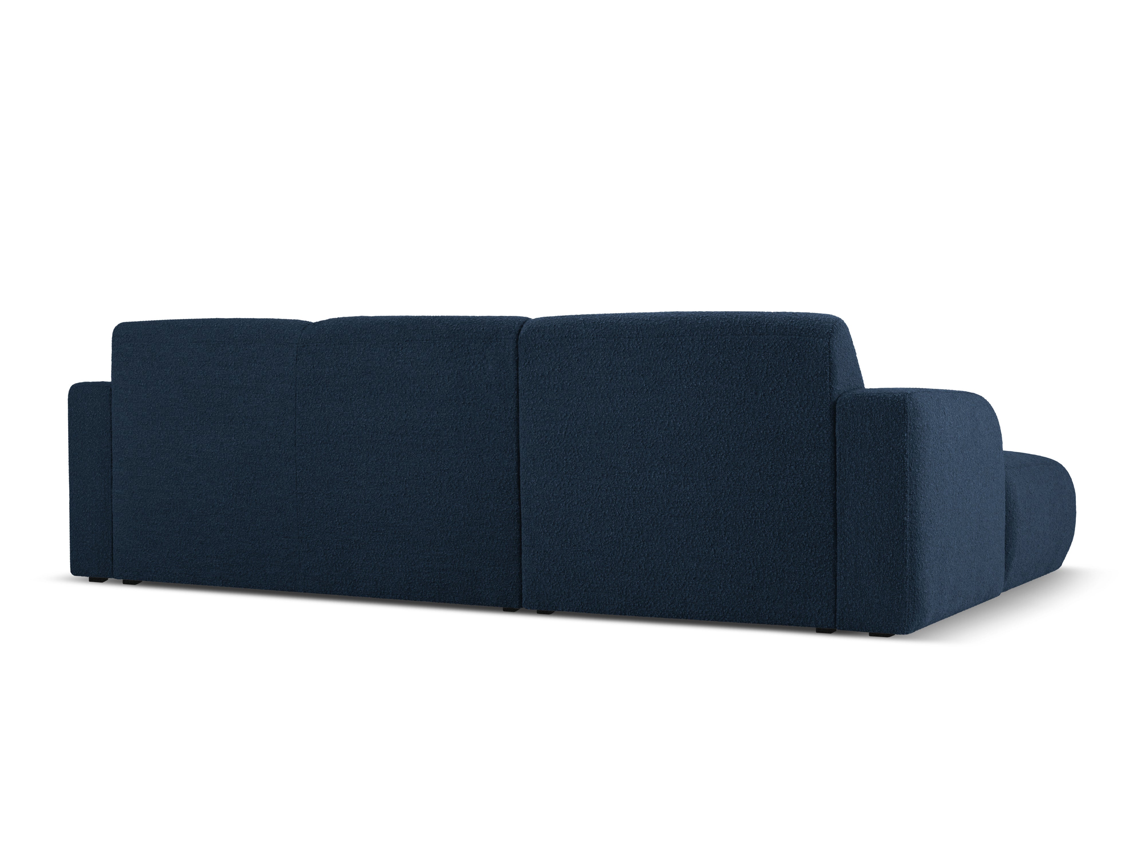 Narożnik w tkaninie boucle lewostronny MOLINO granatowy Micadoni Eye on Design