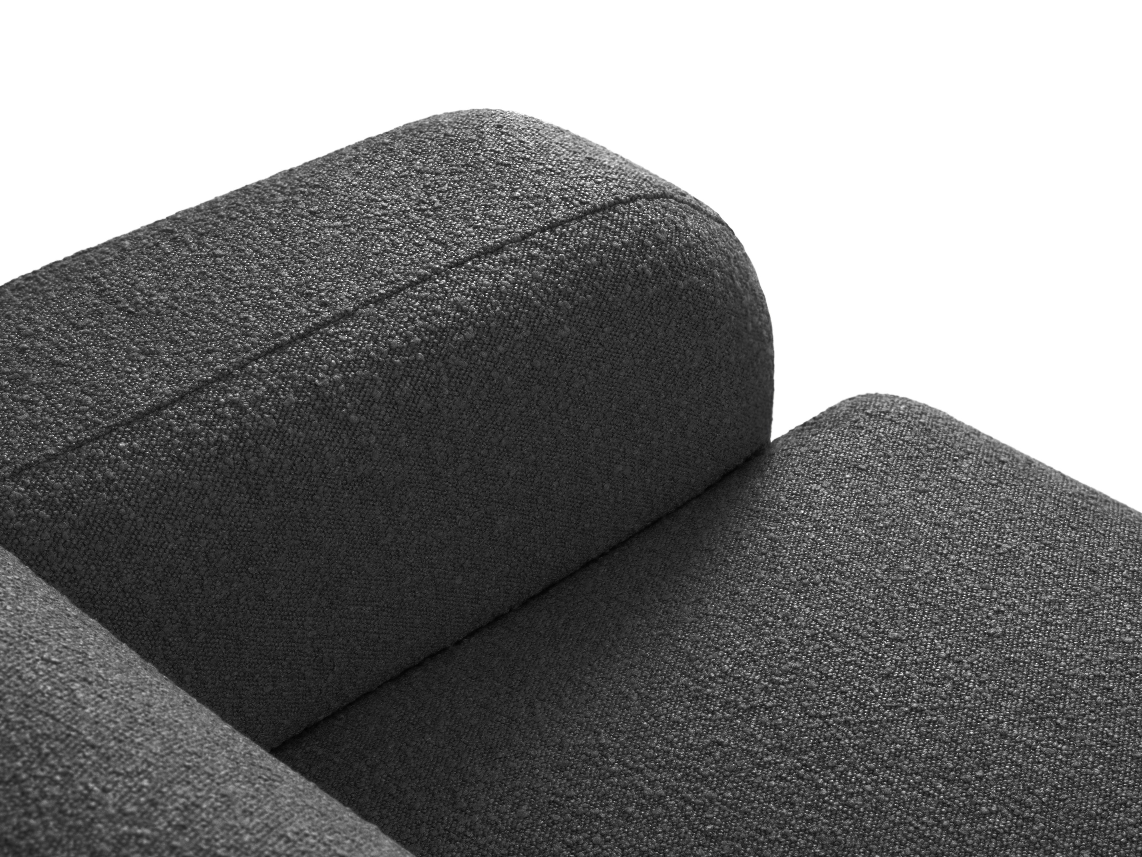Narożnik w tkaninie boucle lewostronny MOLINO ciemnoszary Micadoni Eye on Design