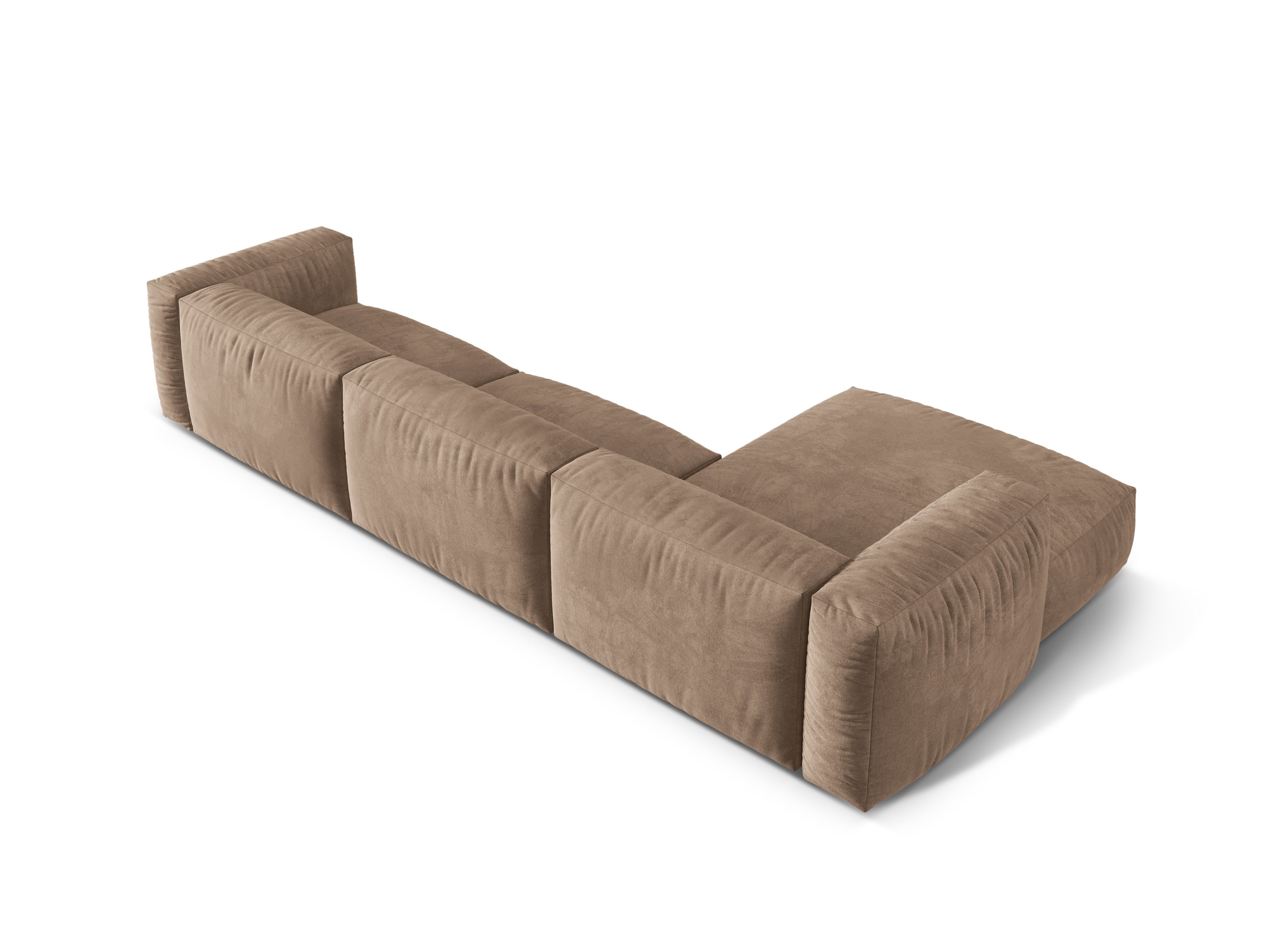 Leved linke Ecke 3-Sitzer Martina Dark-Tone