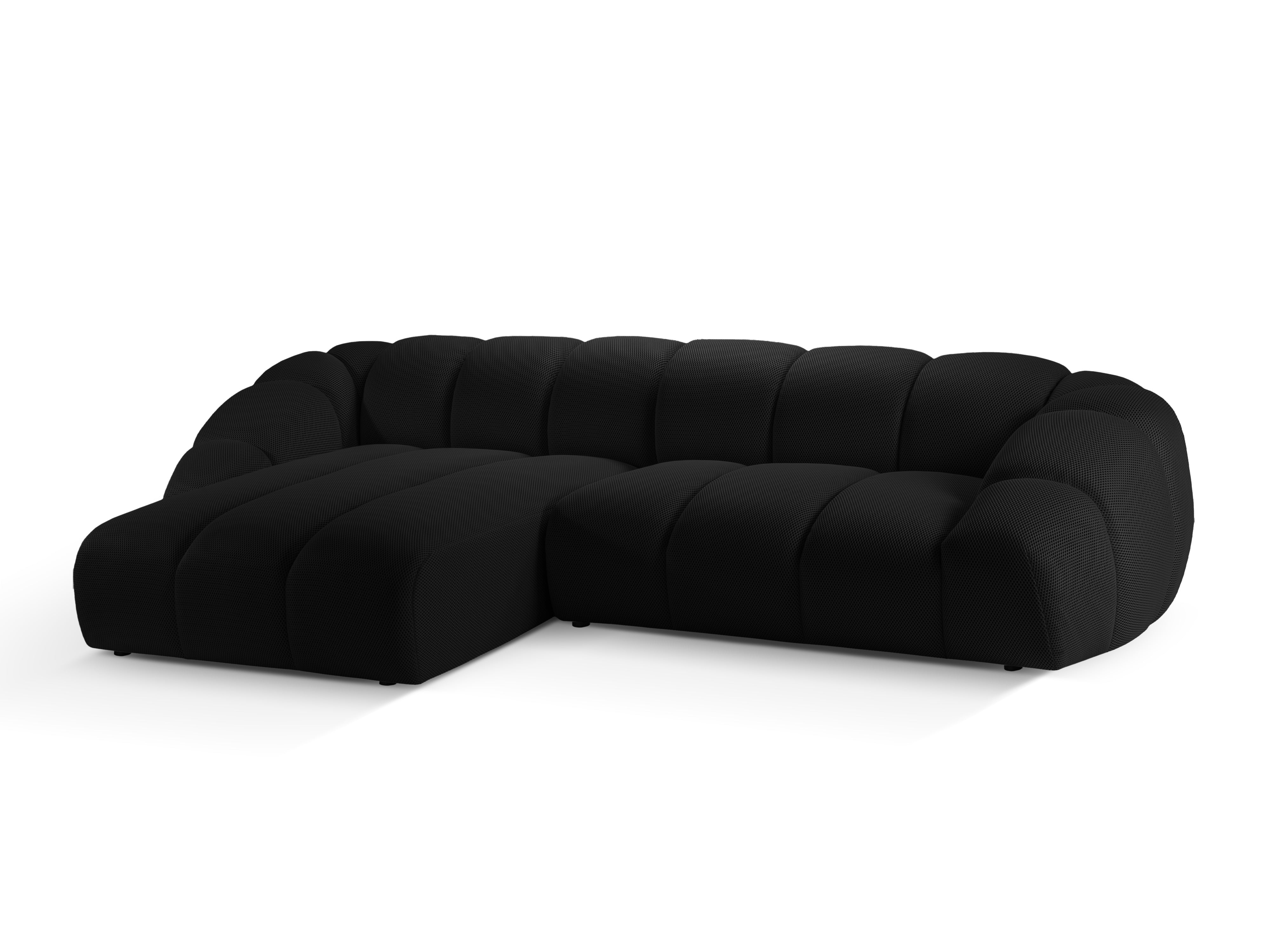 Left Corner Sofa, "Diana", 4 Seats, Black, 334x182x72
Made in Europe