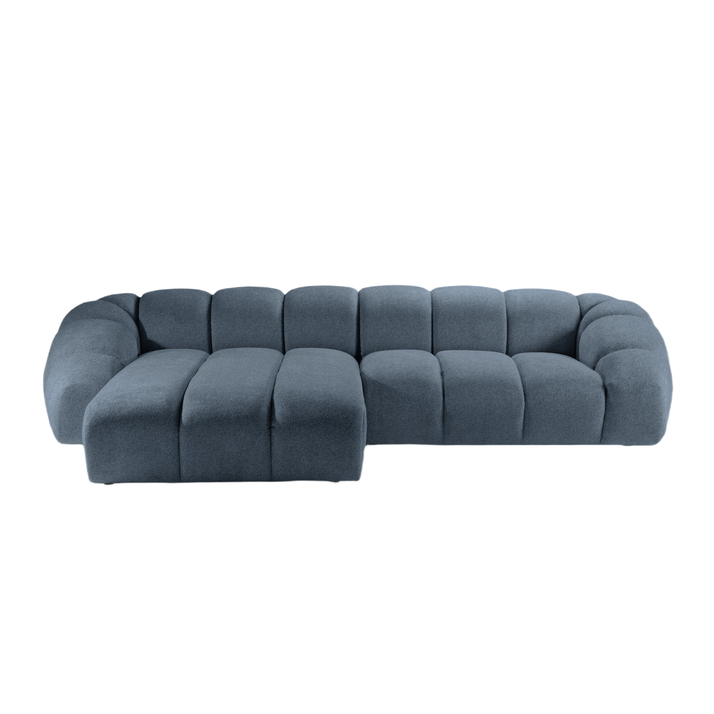 Velvet Linksecke Sofa, "Diana", 4 Sitze, Blue Jeans, 334x182x72
In Europa gemacht