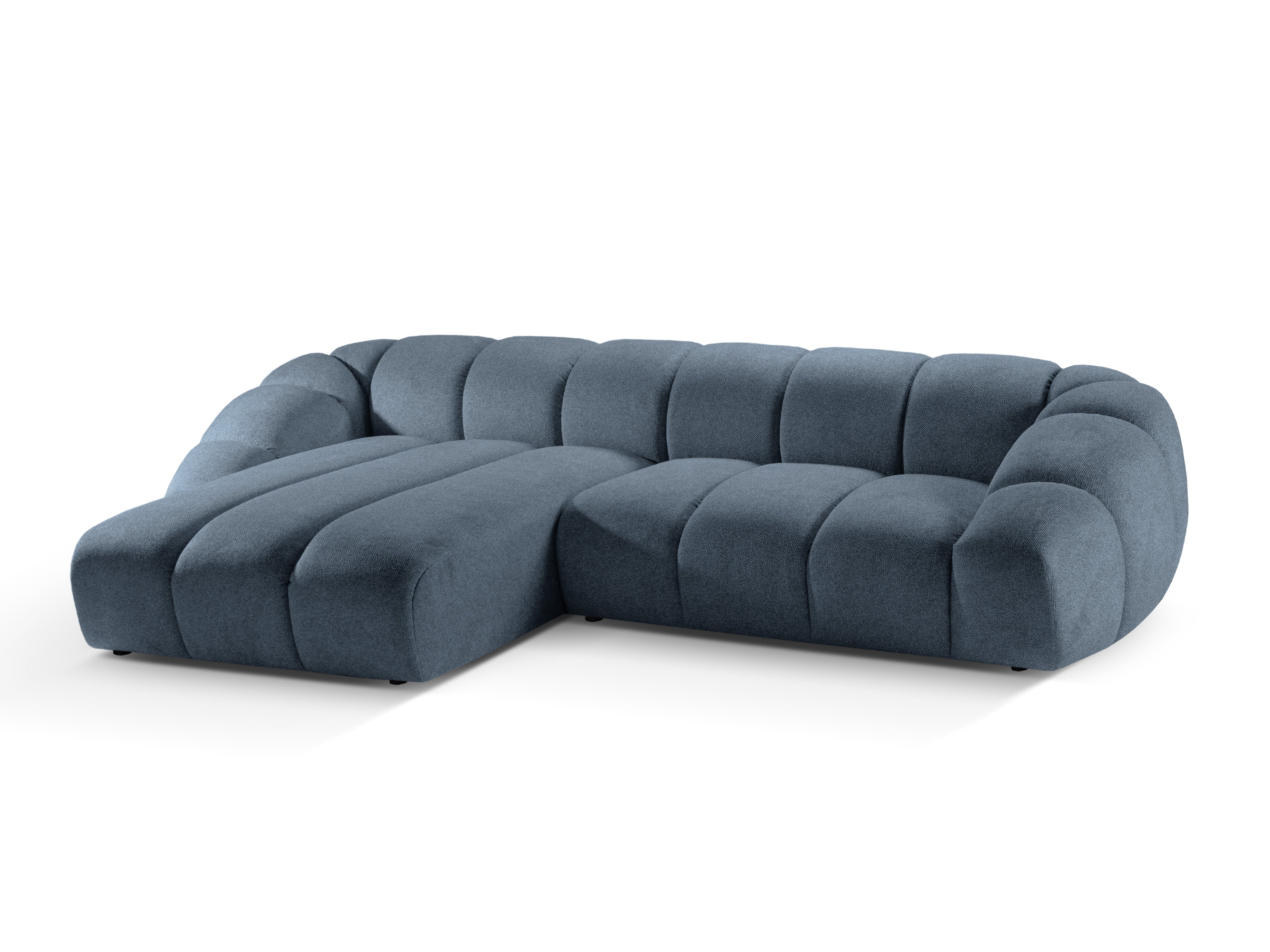 Velvet Linksecke Sofa, "Diana", 4 Sitze, Blue Jeans, 334x182x72
In Europa gemacht
