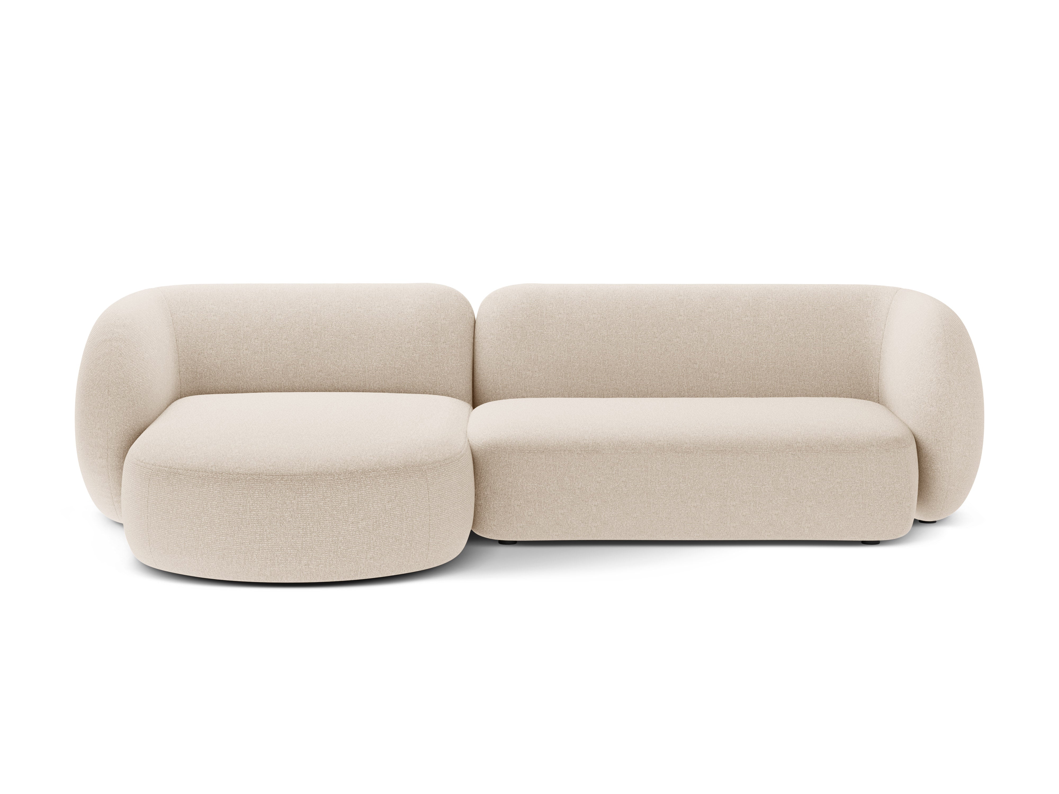 Left-facing 3-seater sofa KATE light beige mélange