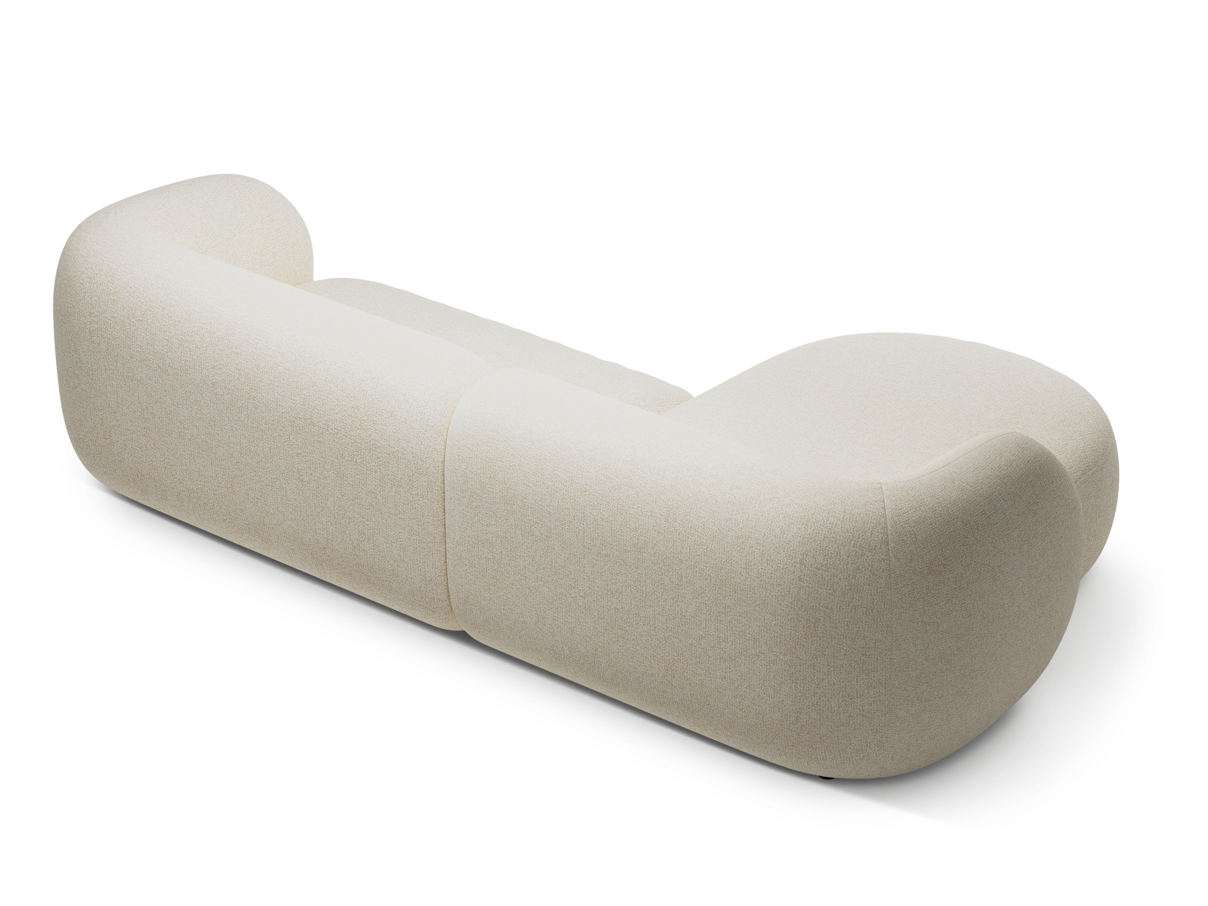 Left-facing 3-seater sofa KATE light beige mélange