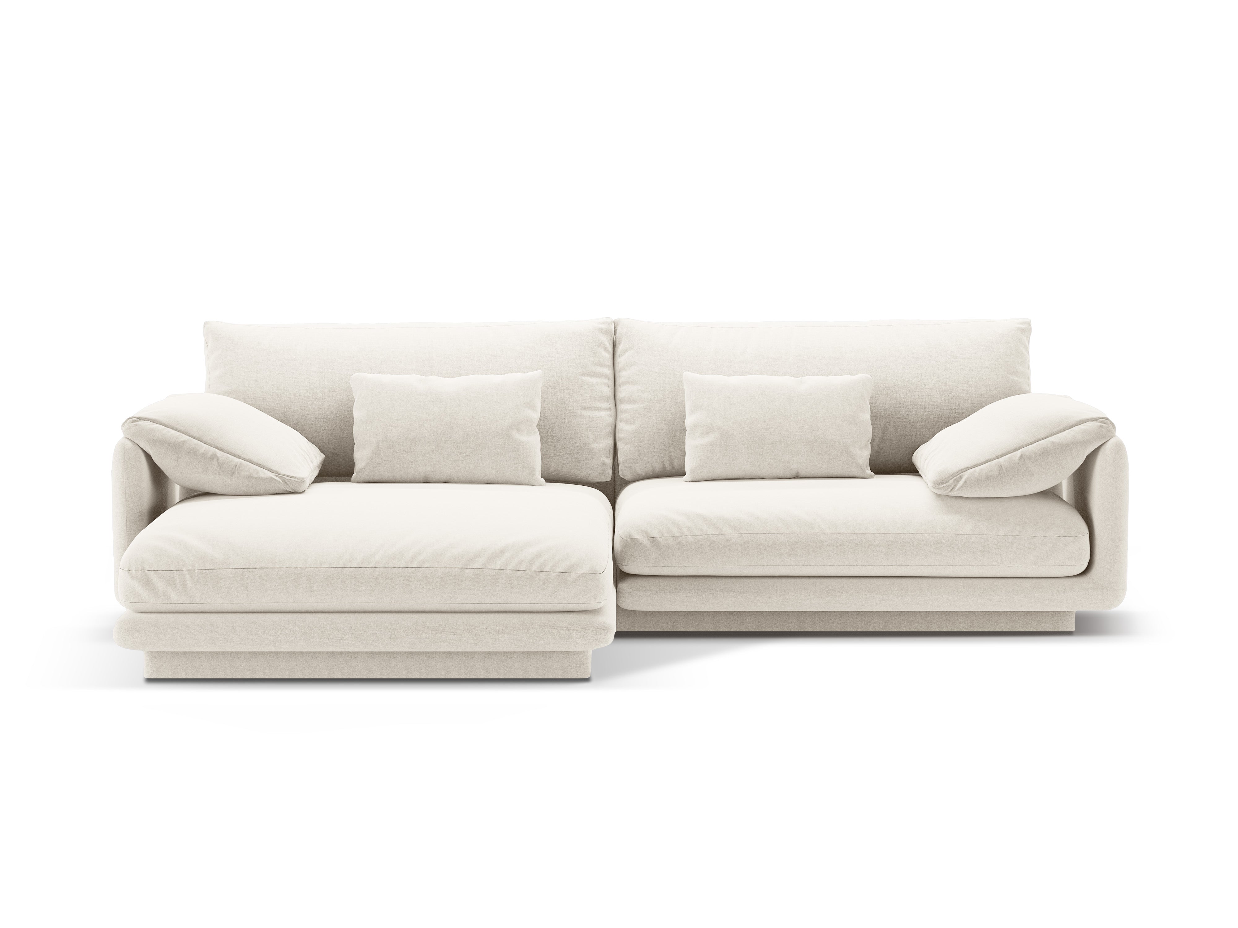 Left-hand corner 4-person Torino ivory